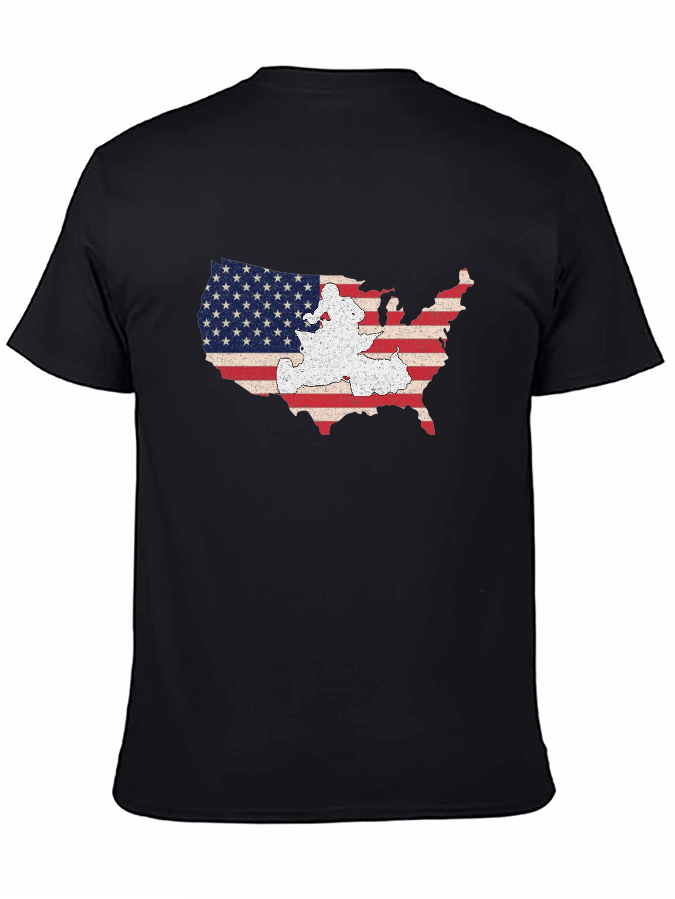 USA Map Graphic T-Shirt - Patriotic American Pride