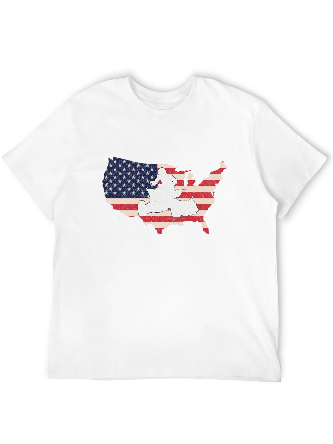 USA Map Graphic T-Shirt - Patriotic American Pride