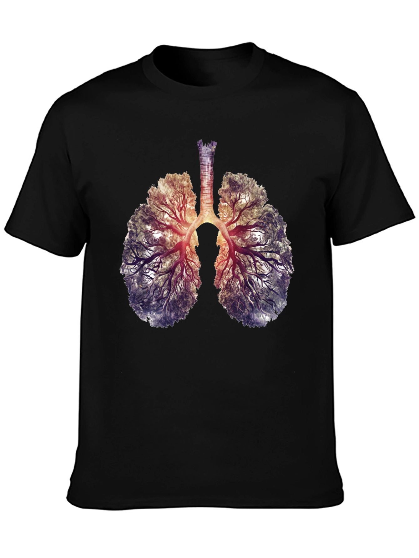 Anatomical Lungs Tree T-Shirt