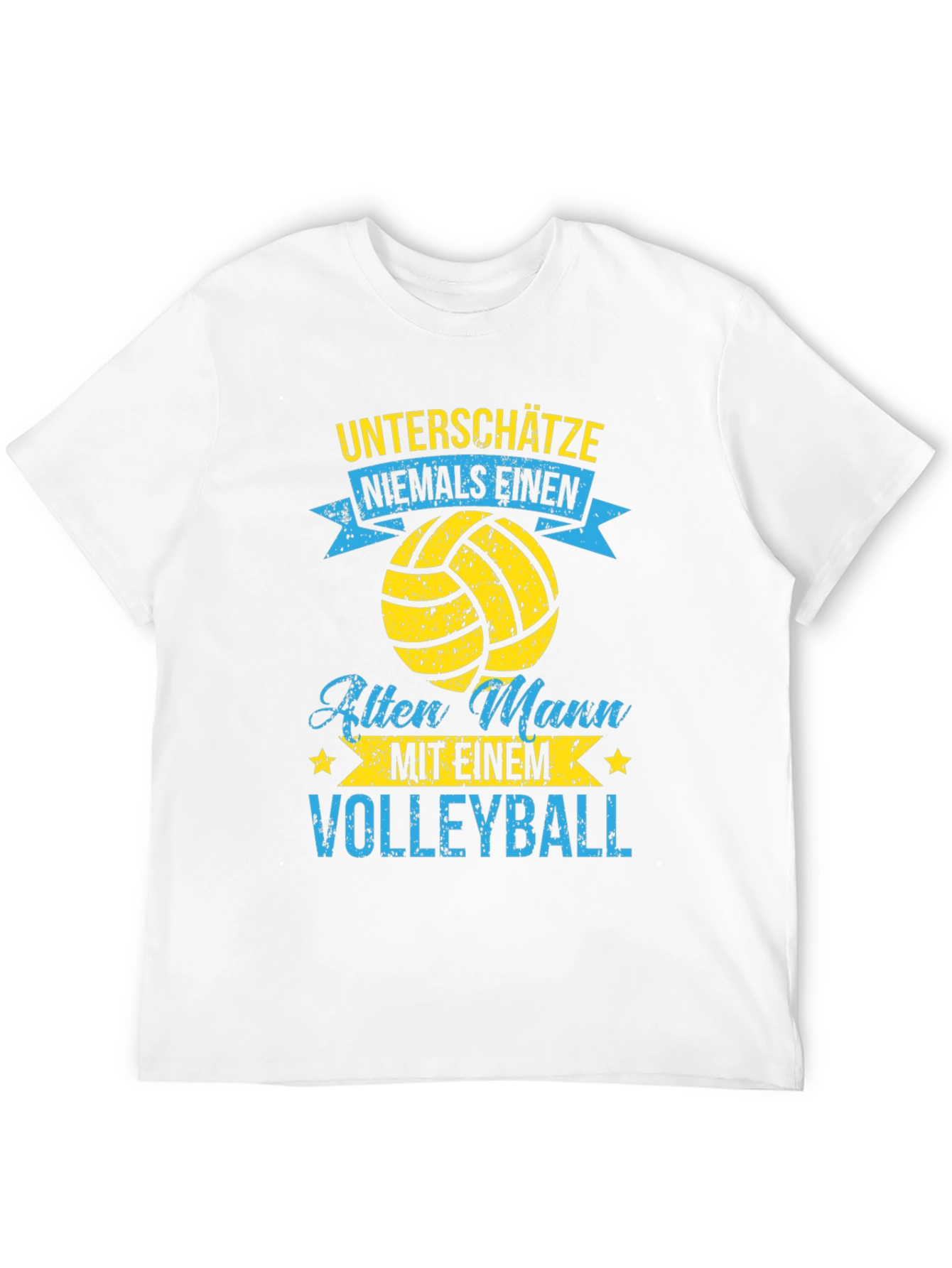 Volleyball Old Man T-Shirt - Funny Graphic Tee