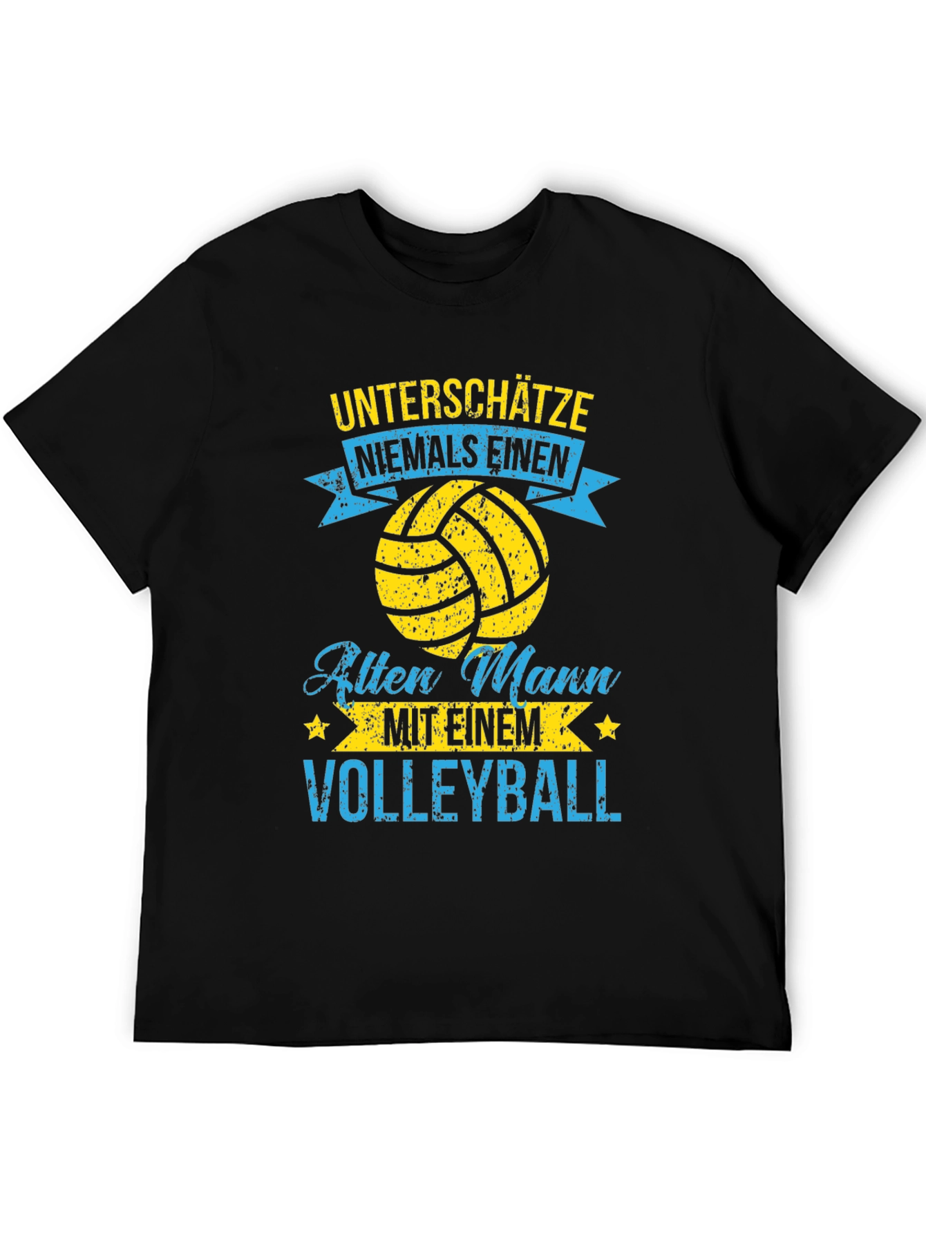 Volleyball Old Man T-Shirt - Funny Graphic Tee