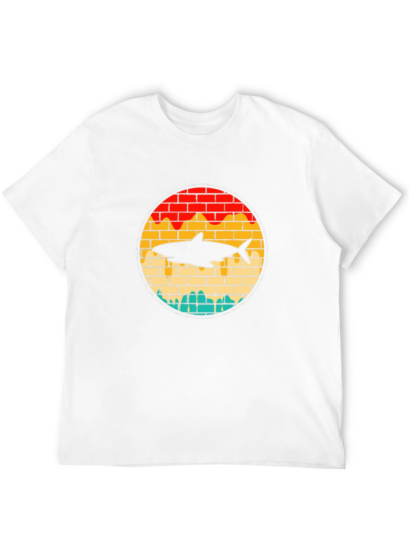 Retro Shark Brick T-Shirt