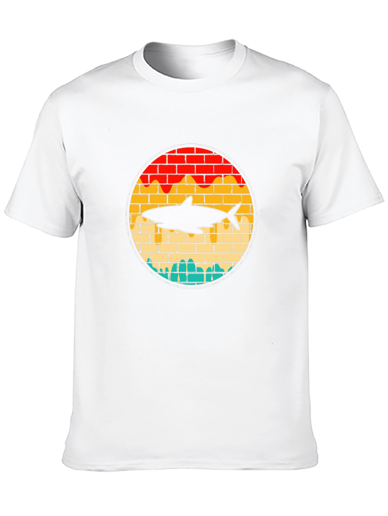 Retro Shark Brick T-Shirt