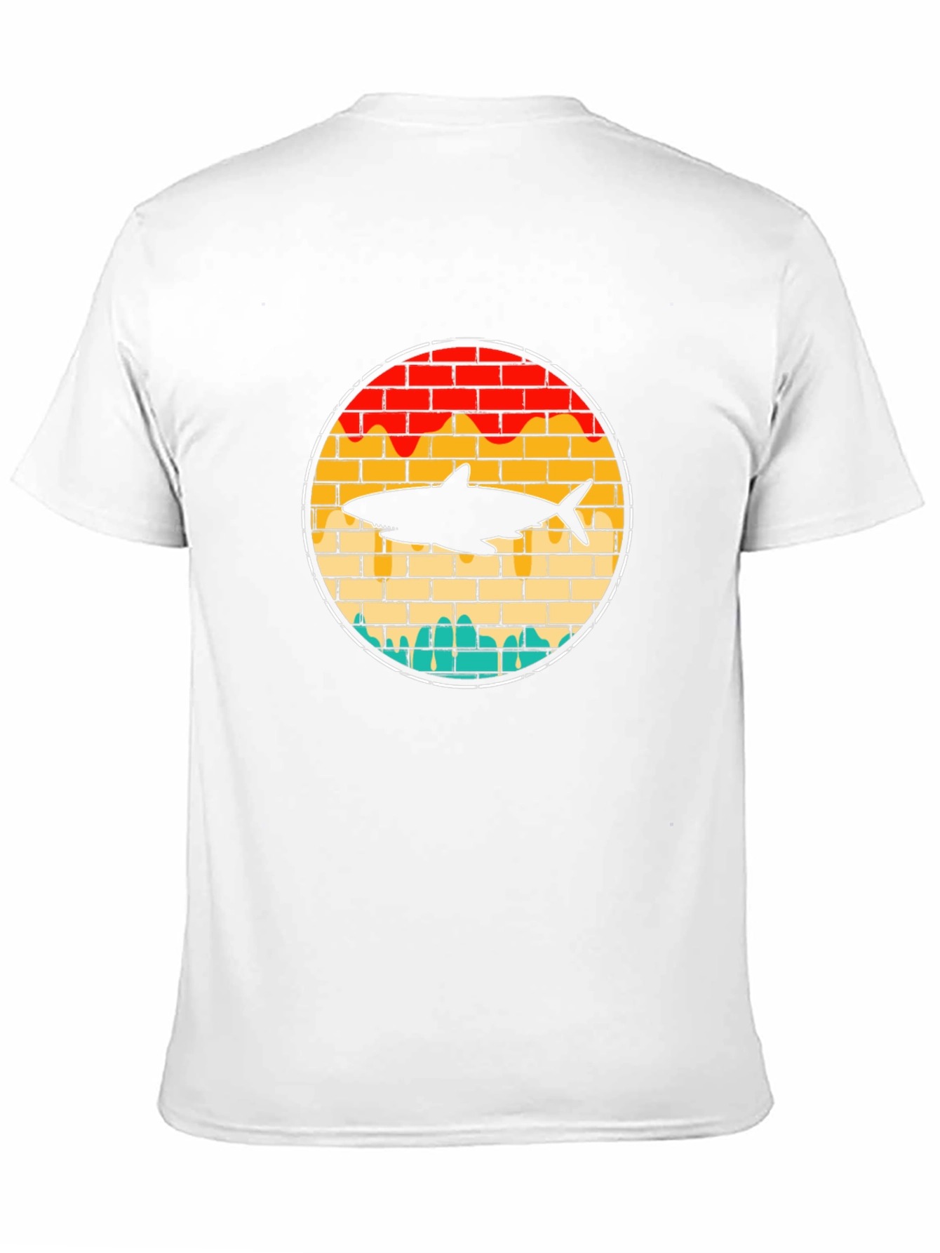 Retro Shark Brick T-Shirt