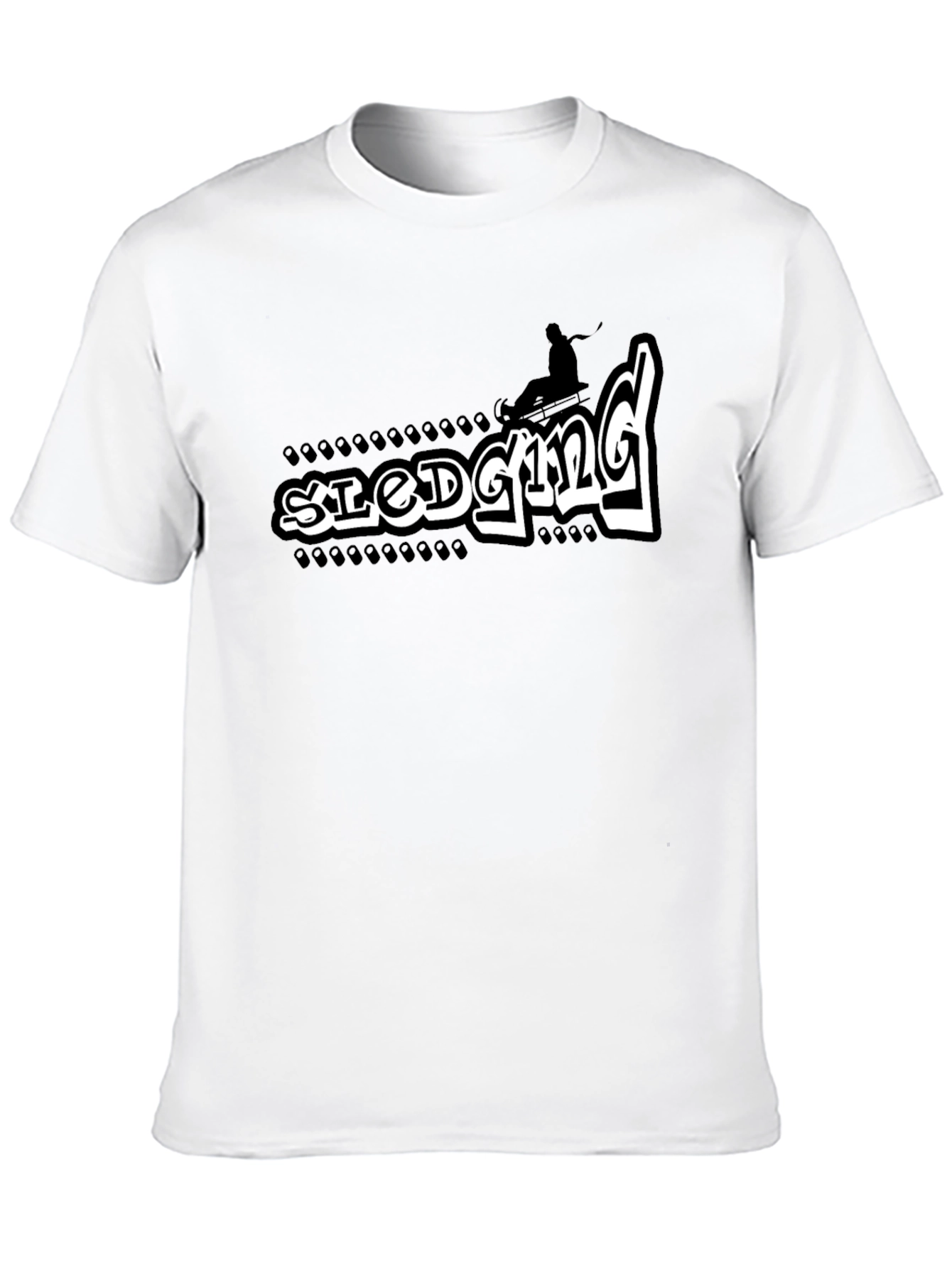 Sledging Graphic Tee - Winter Sport Shirt