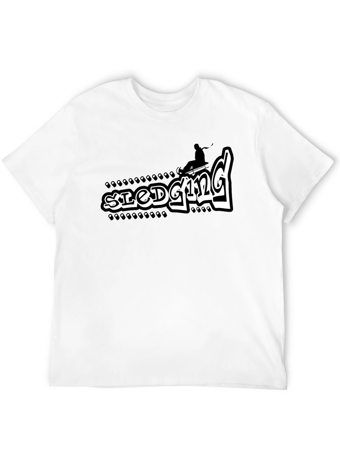 Sledging Graphic Tee - Winter Sport Shirt