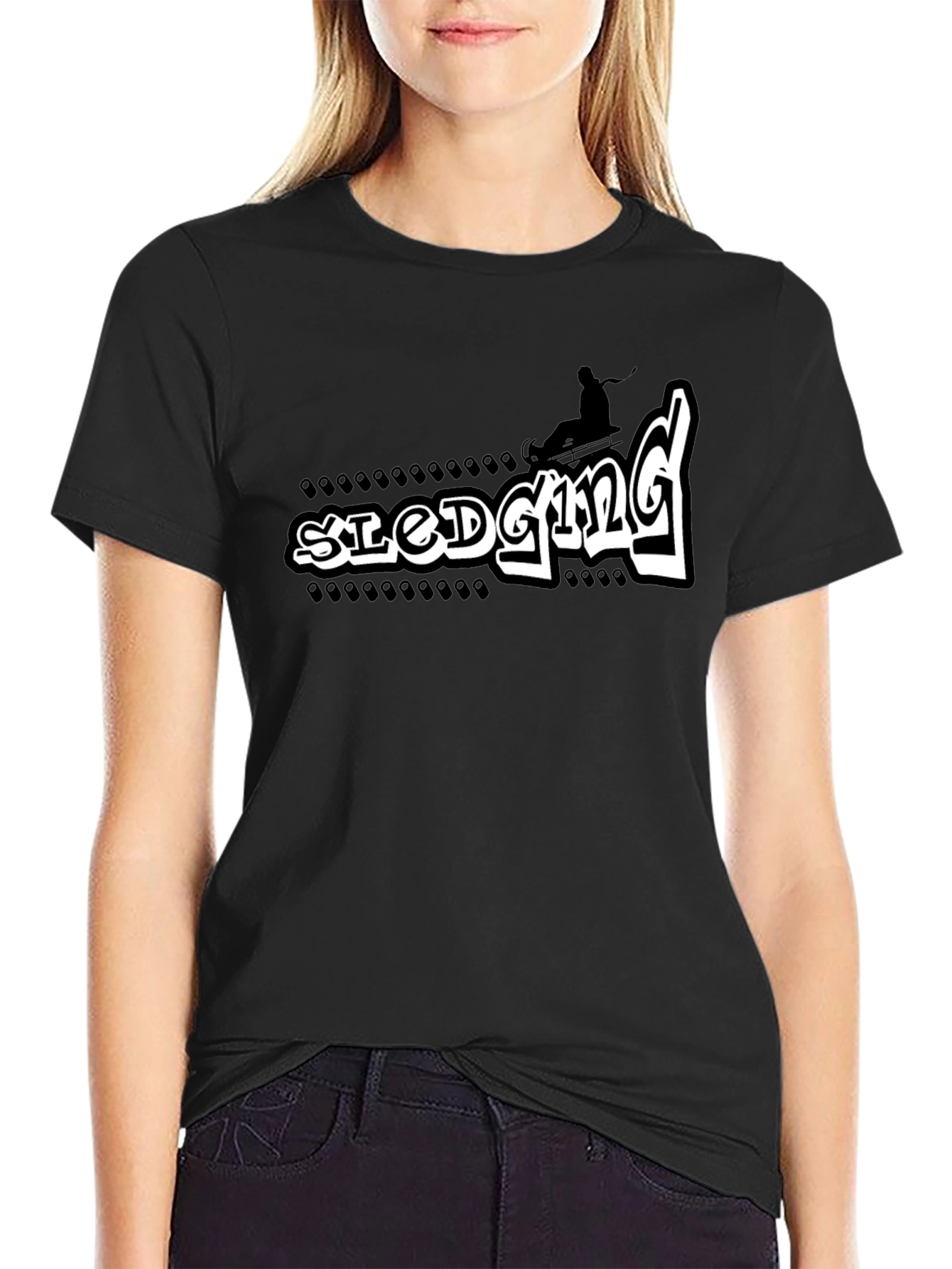 Sledging Graphic Tee - Winter Sport Shirt
