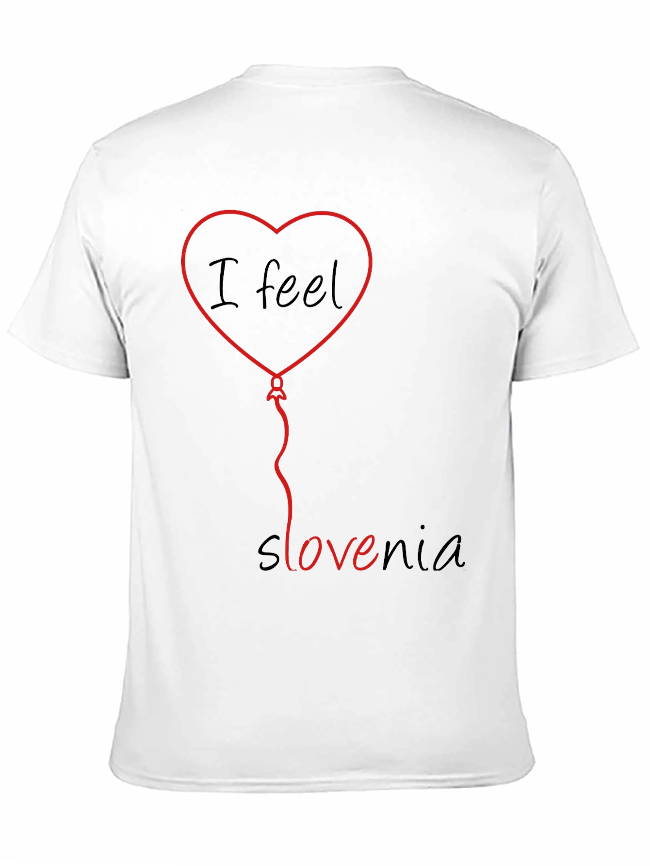 I Feel Slovenia T-Shirt - Heart Balloon Design