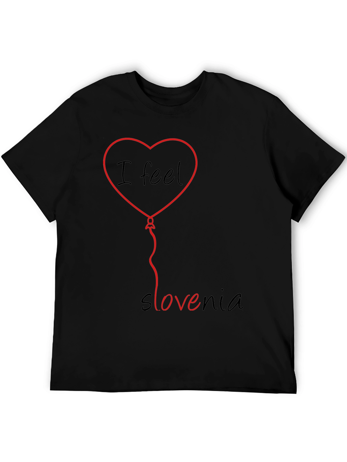 I Feel Slovenia T-Shirt - Heart Balloon Design