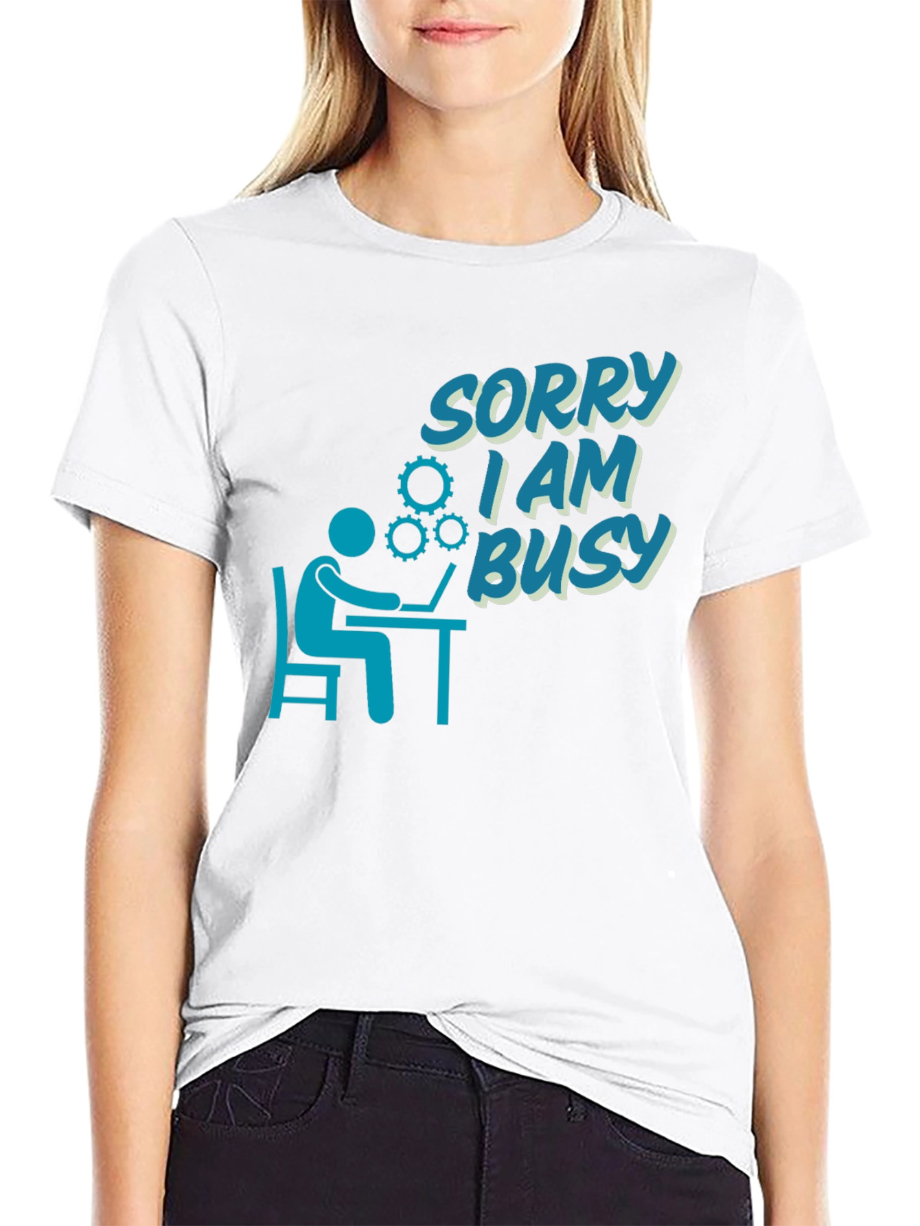 Sorry I Am Busy T-Shirt - Programmer Design