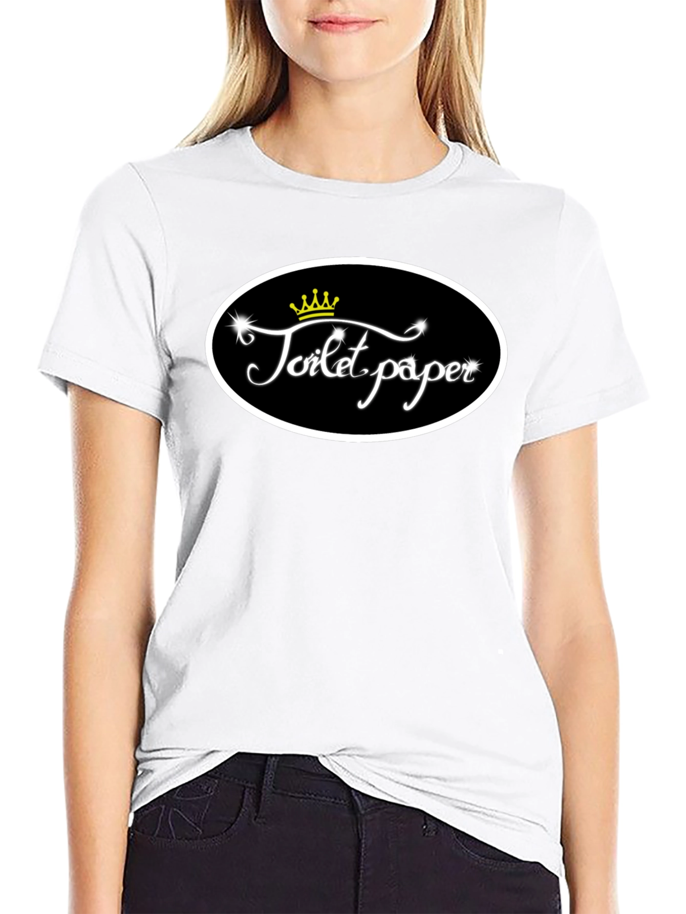 Toilet Paper Crown T-Shirt Funny Novelty Tee