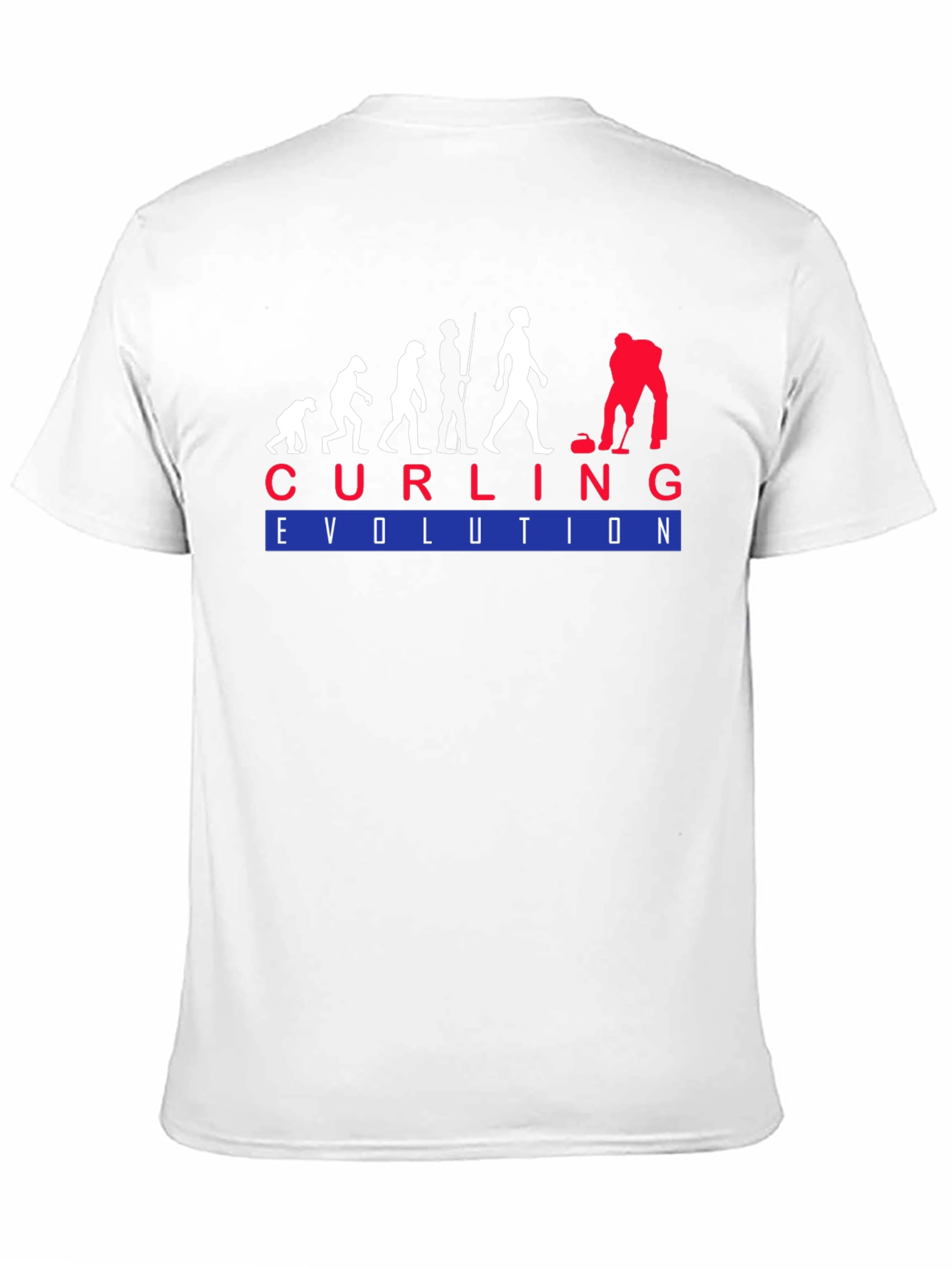 Curling Evolution T-Shirt - Funny Sport Tee
