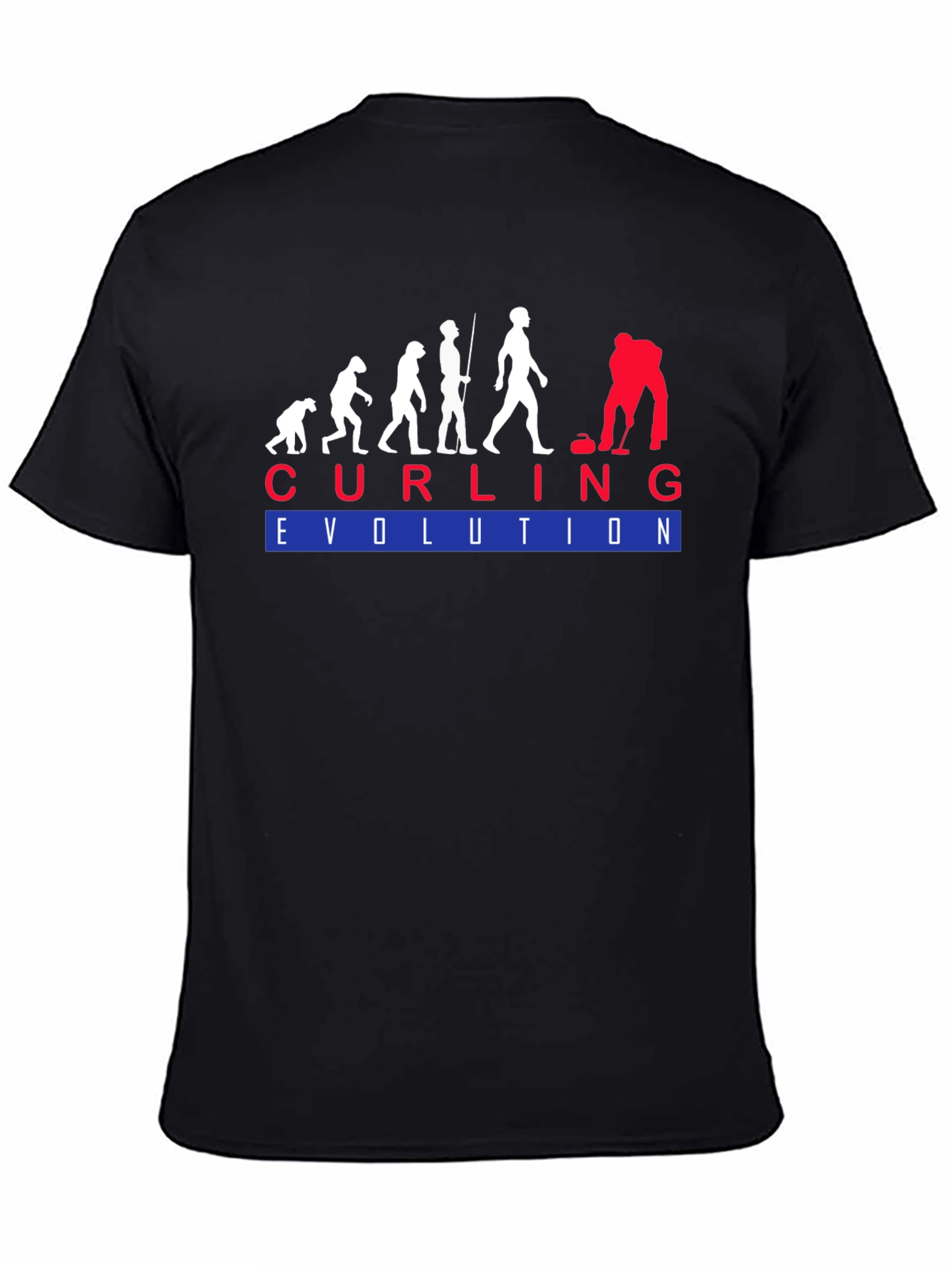 Curling Evolution T-Shirt - Funny Sport Tee