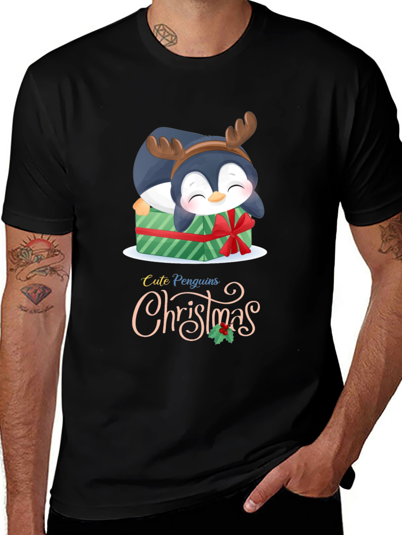 Cute Penguins Christmas T-Shirt