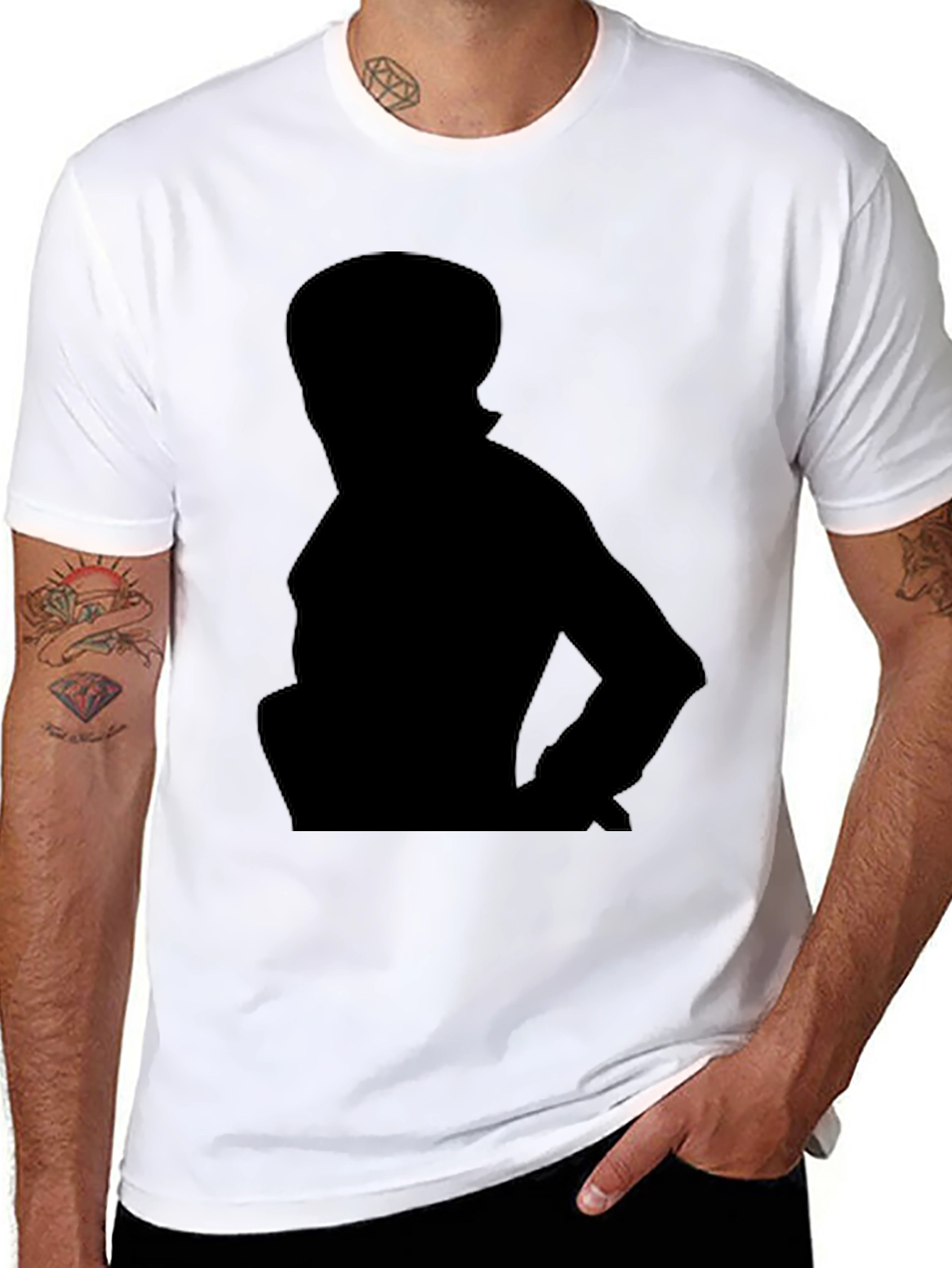 Silhouette Graphic Black T-Shirt