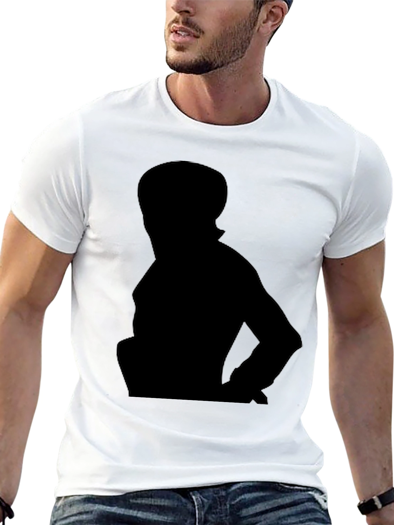 Silhouette Graphic Black T-Shirt