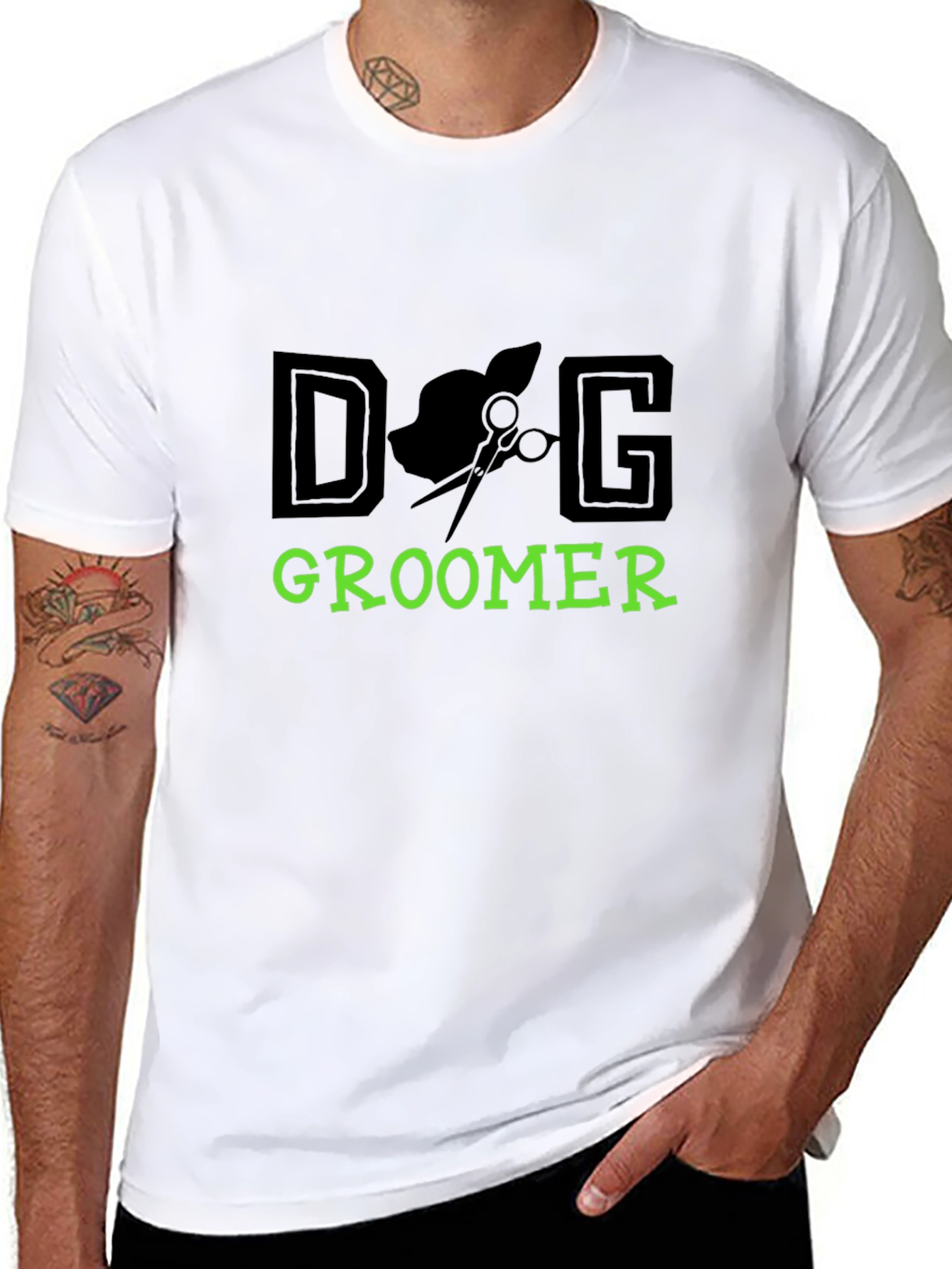 Dog Groomer Graphic Tee - Unisex Black T-Shirt