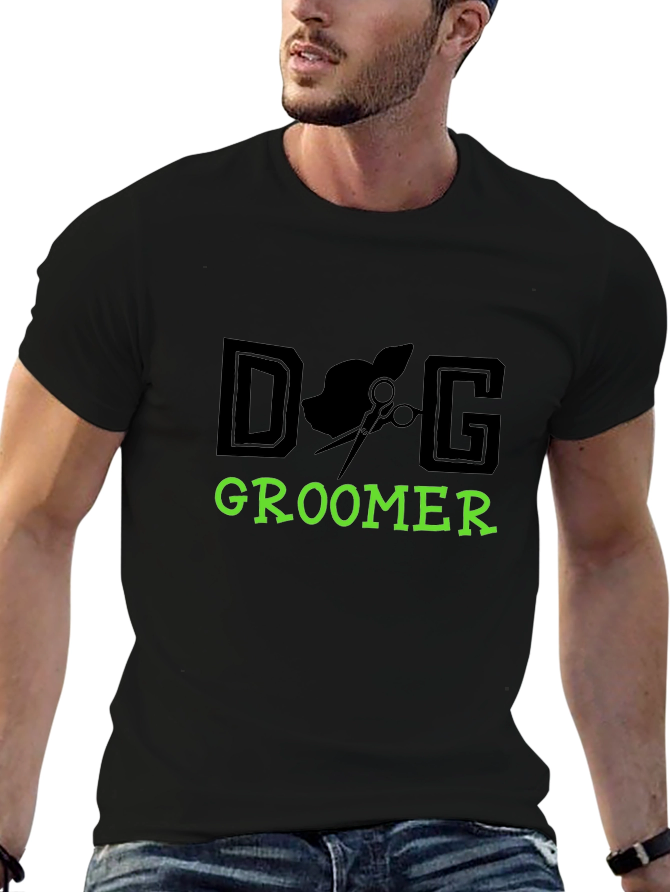 Dog Groomer Graphic Tee - Unisex Black T-Shirt