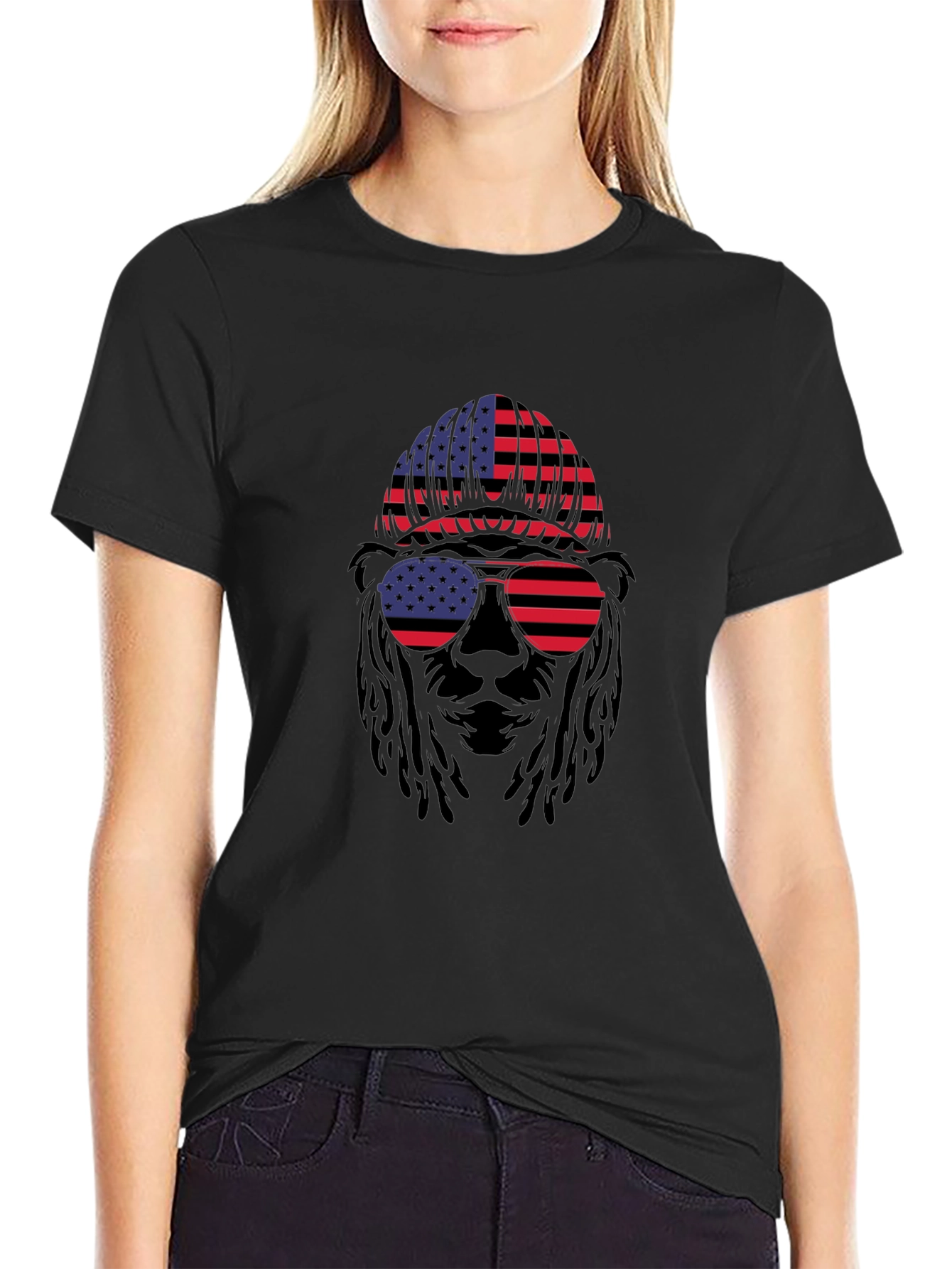American Flag Bear T-Shirt