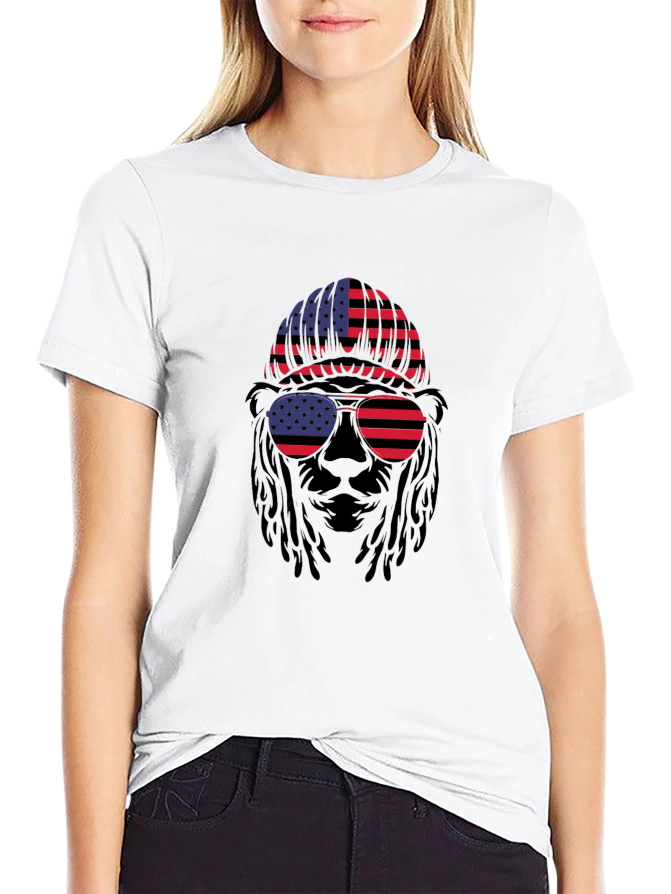 American Flag Bear T-Shirt