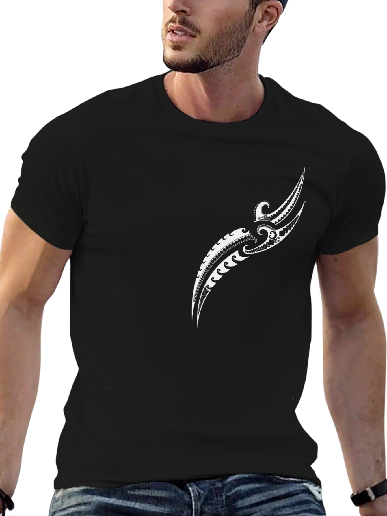 Tribal Tattoo Black T-Shirt