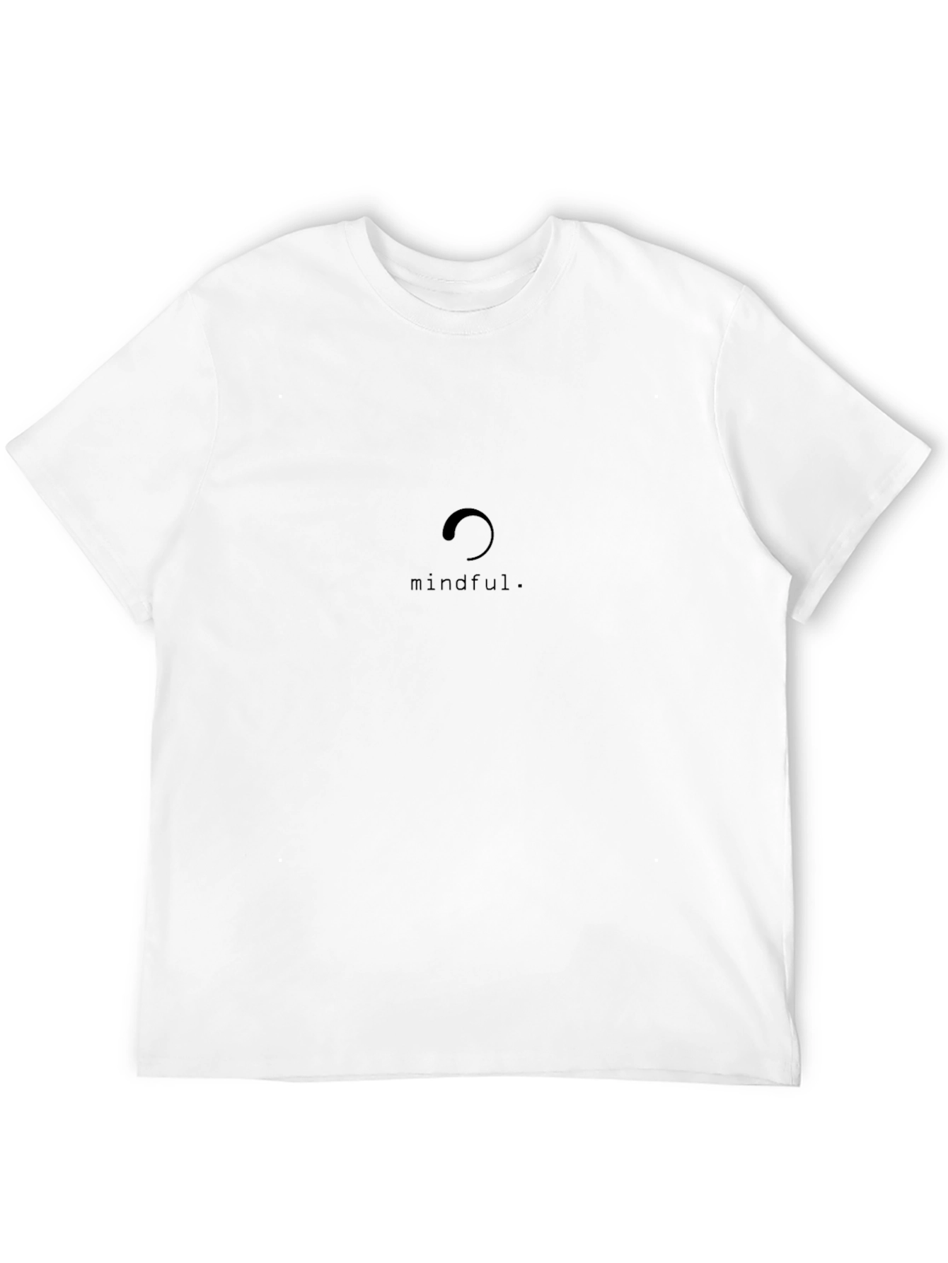 Mindful Black Tee - Zen Inspired Cotton T-Shirt
