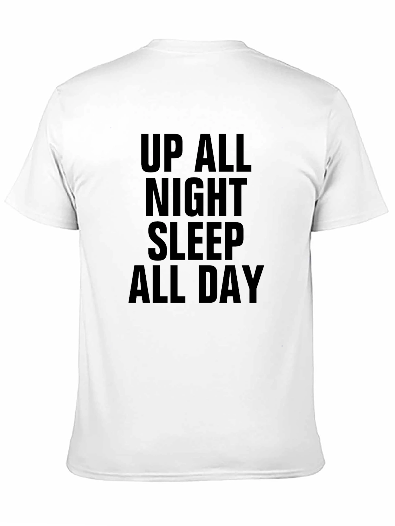 Up All Night T-Shirt - Black Graphic Tee