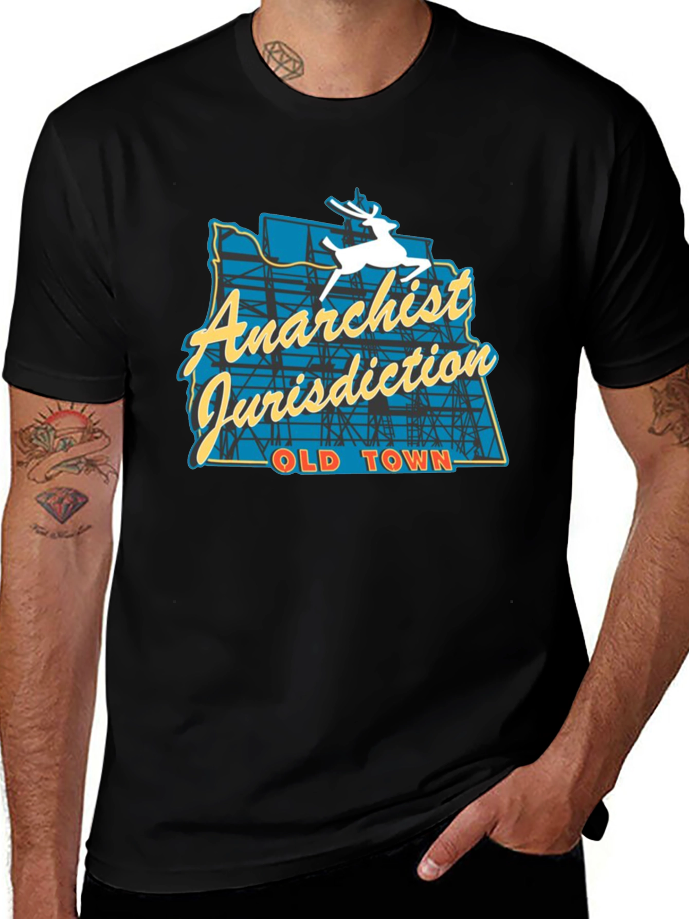Anarchist Jurisdiction T-Shirt - Old Town Inspired Design