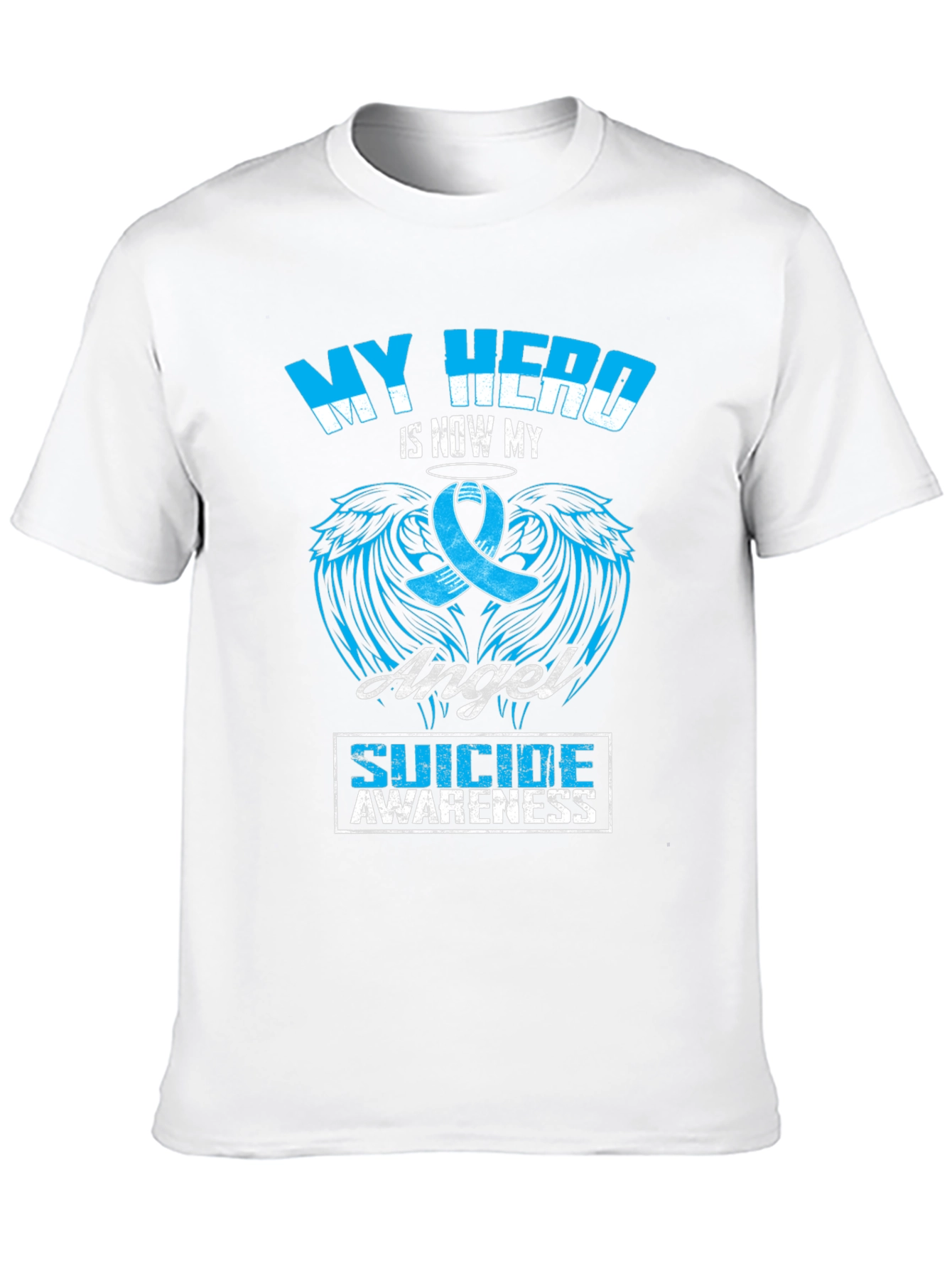 My Hero Is Now My Angel Suicide Awareness T-Shirt