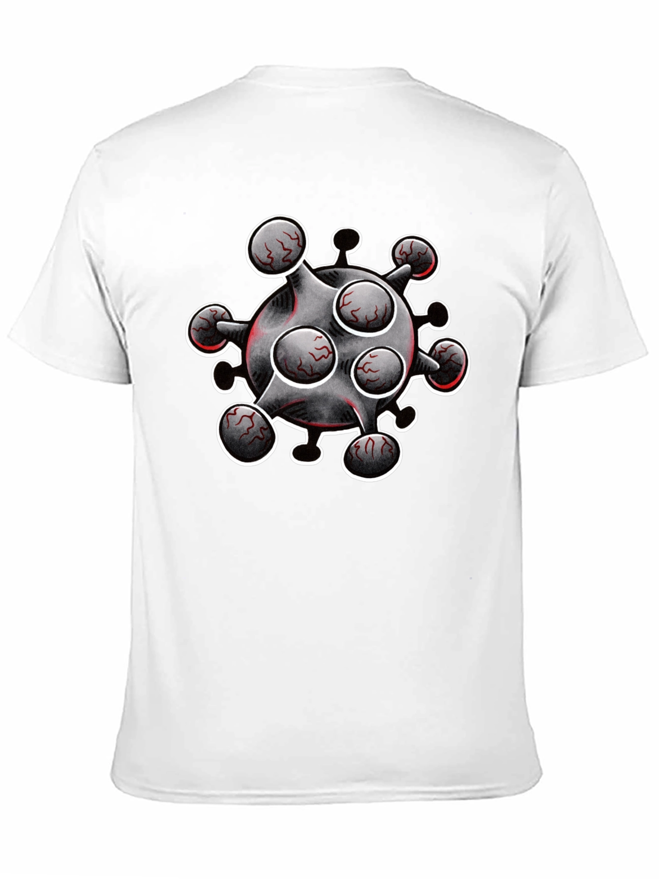 Novelty Virus Graphic T-Shirt - Bold Statement Tee