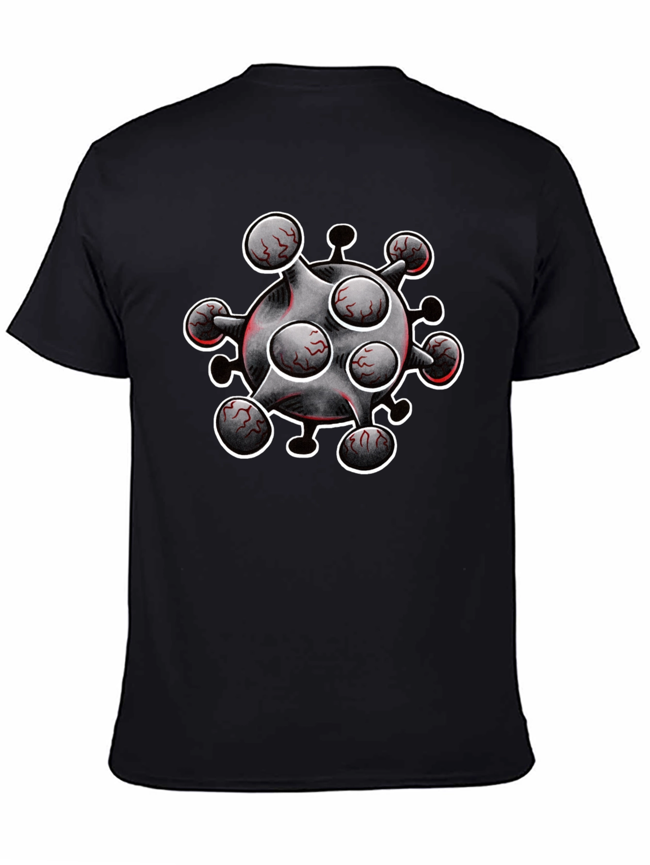 Novelty Virus Graphic T-Shirt - Bold Statement Tee