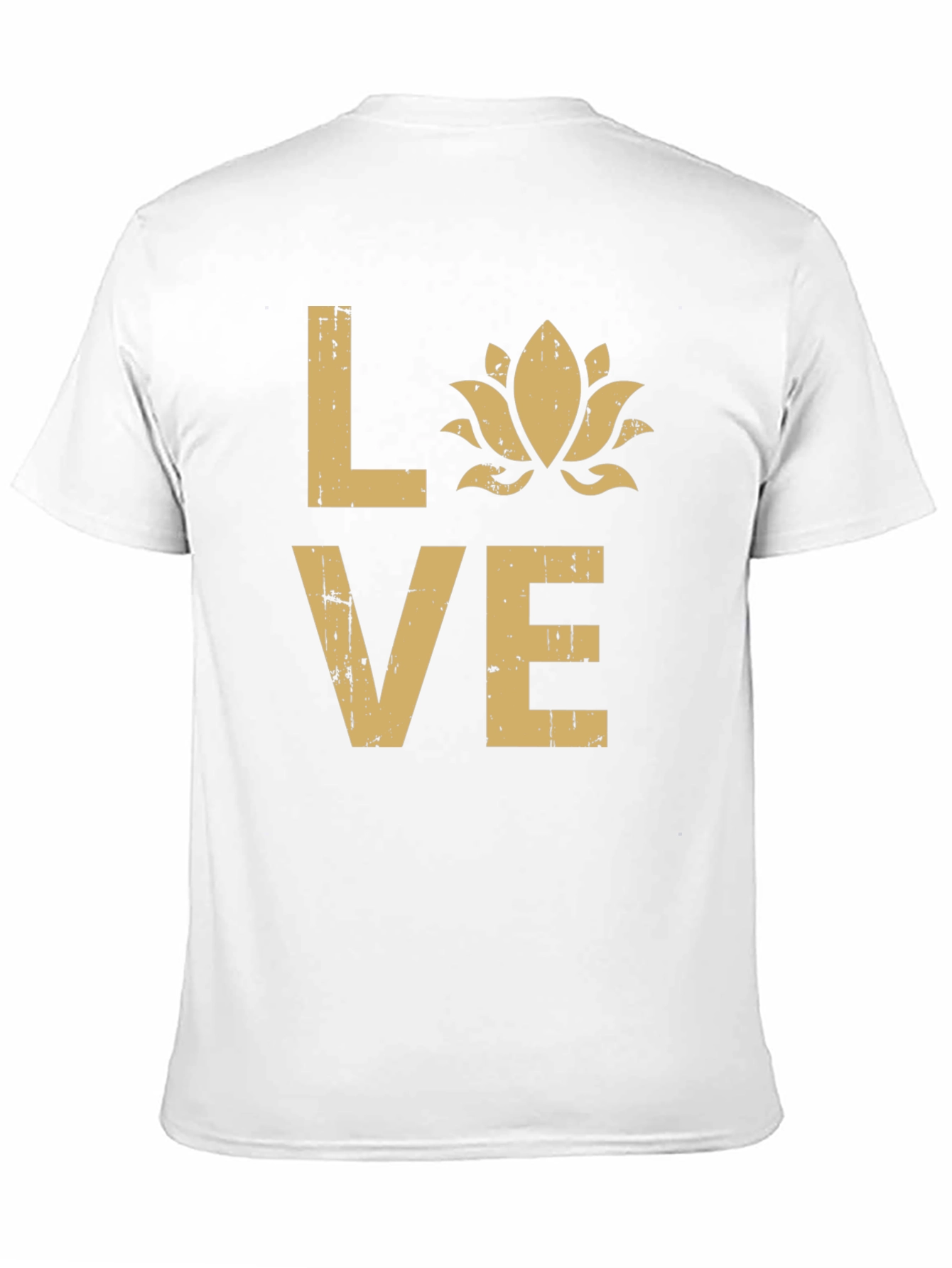 Love Lotus Flower Graphic T-Shirt - Black