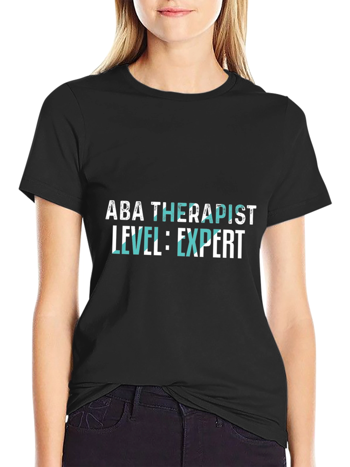 ABA Therapist Expert Level Black T-Shirt