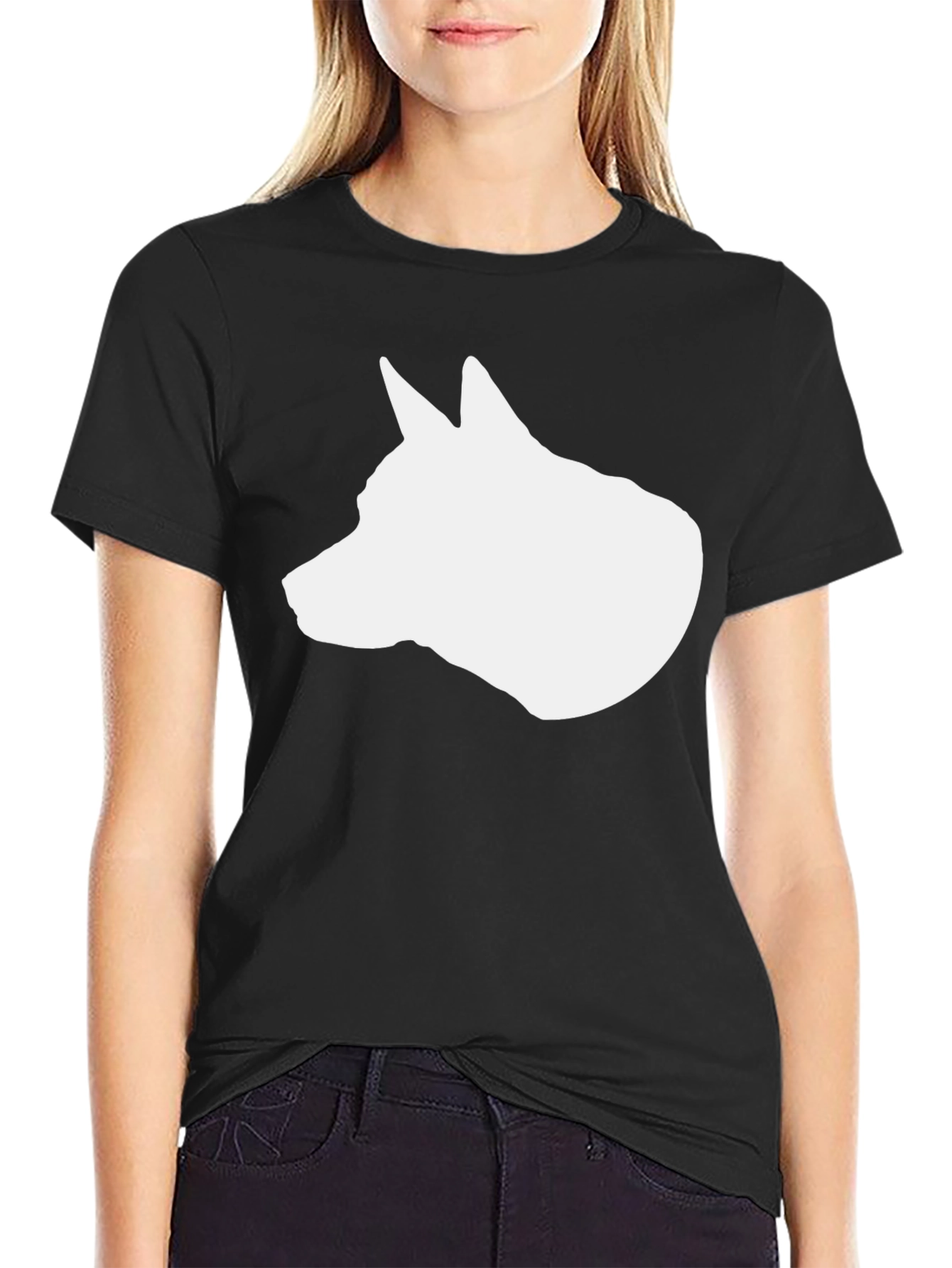 Dog Breed Silhouette Graphic Tee - Stylish Comfort