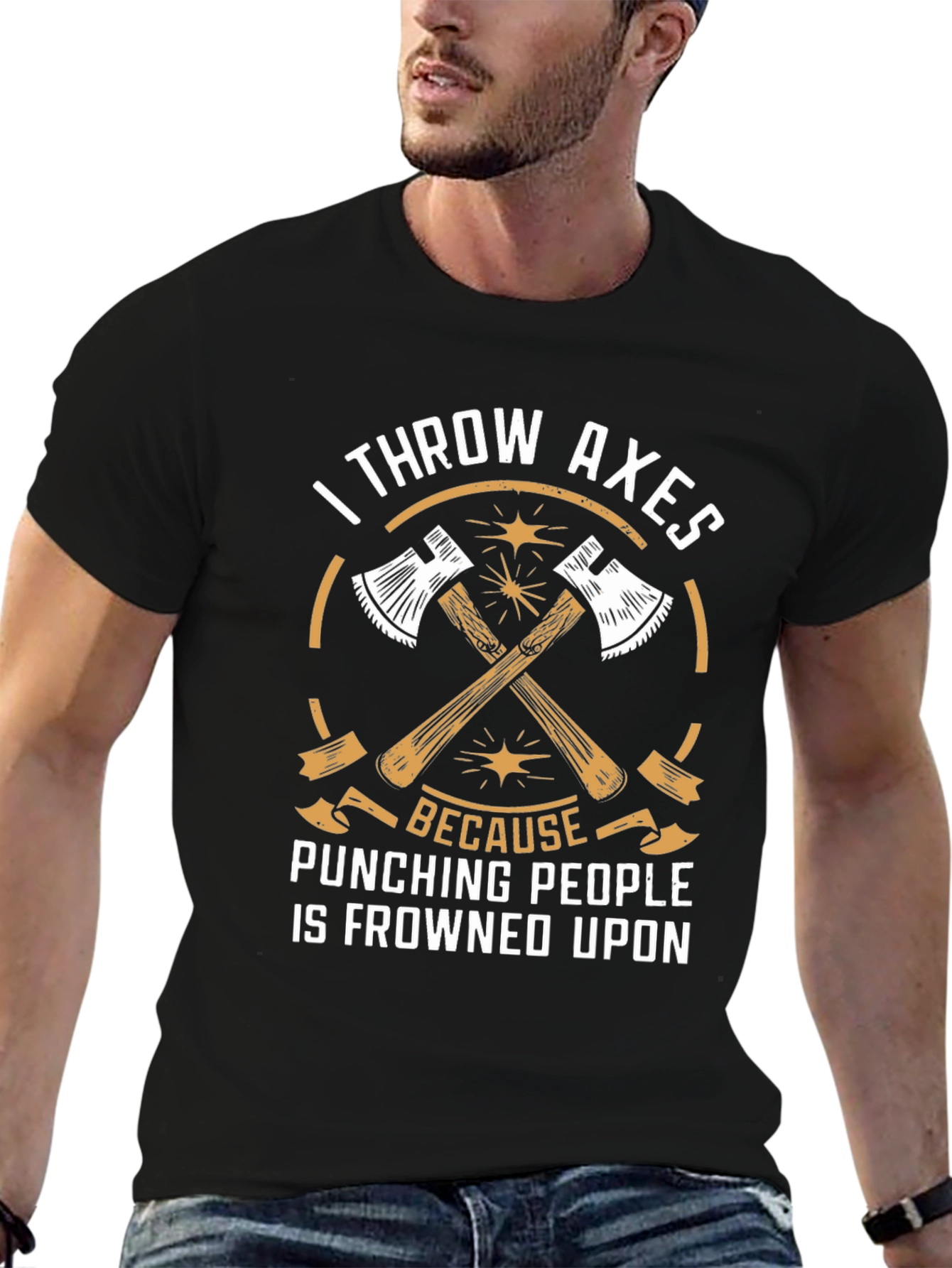 I Throw Axes T-Shirt - Funny Axe Throwing Tee
