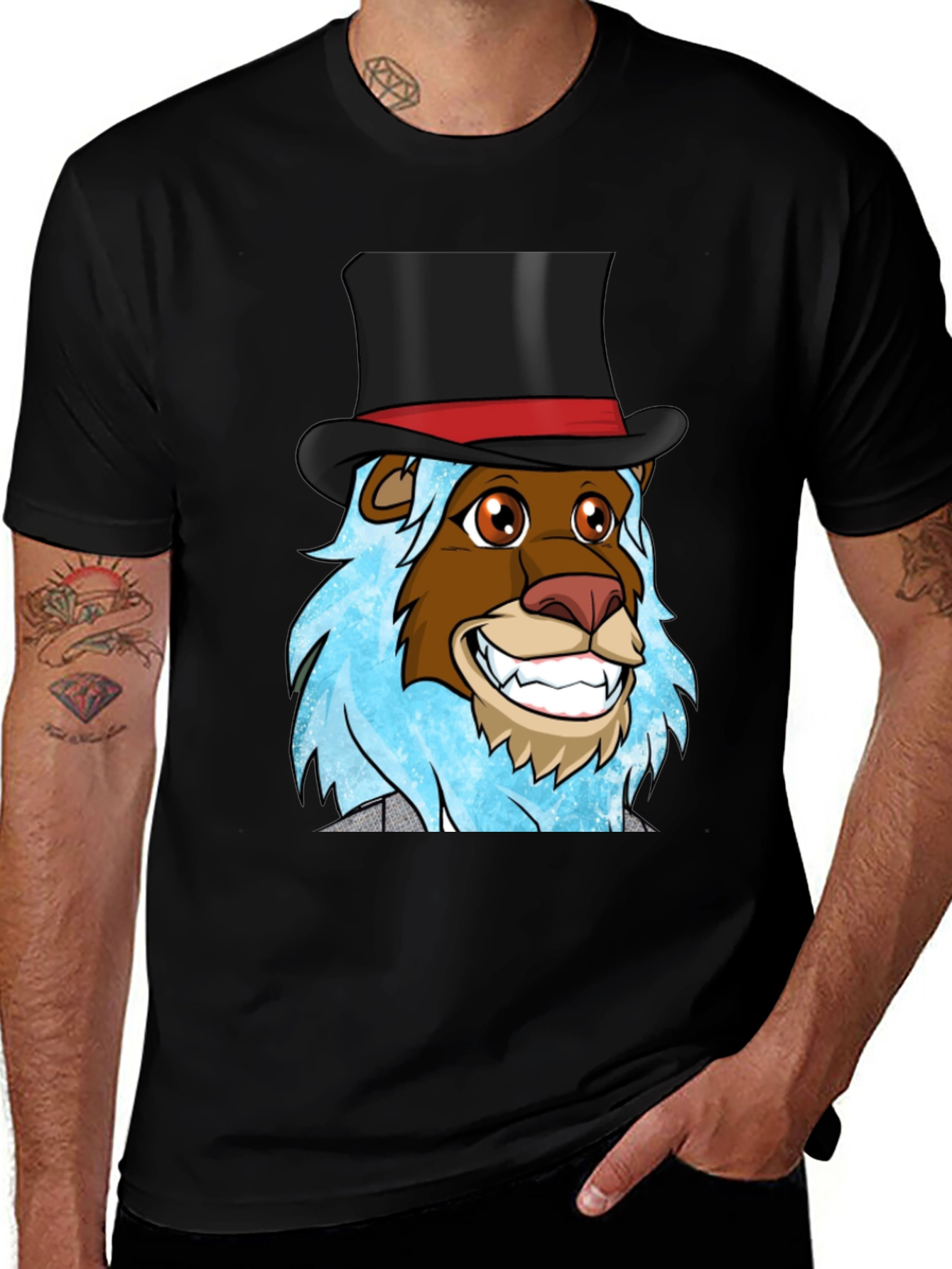 Lion Magician Graphic T-Shirt