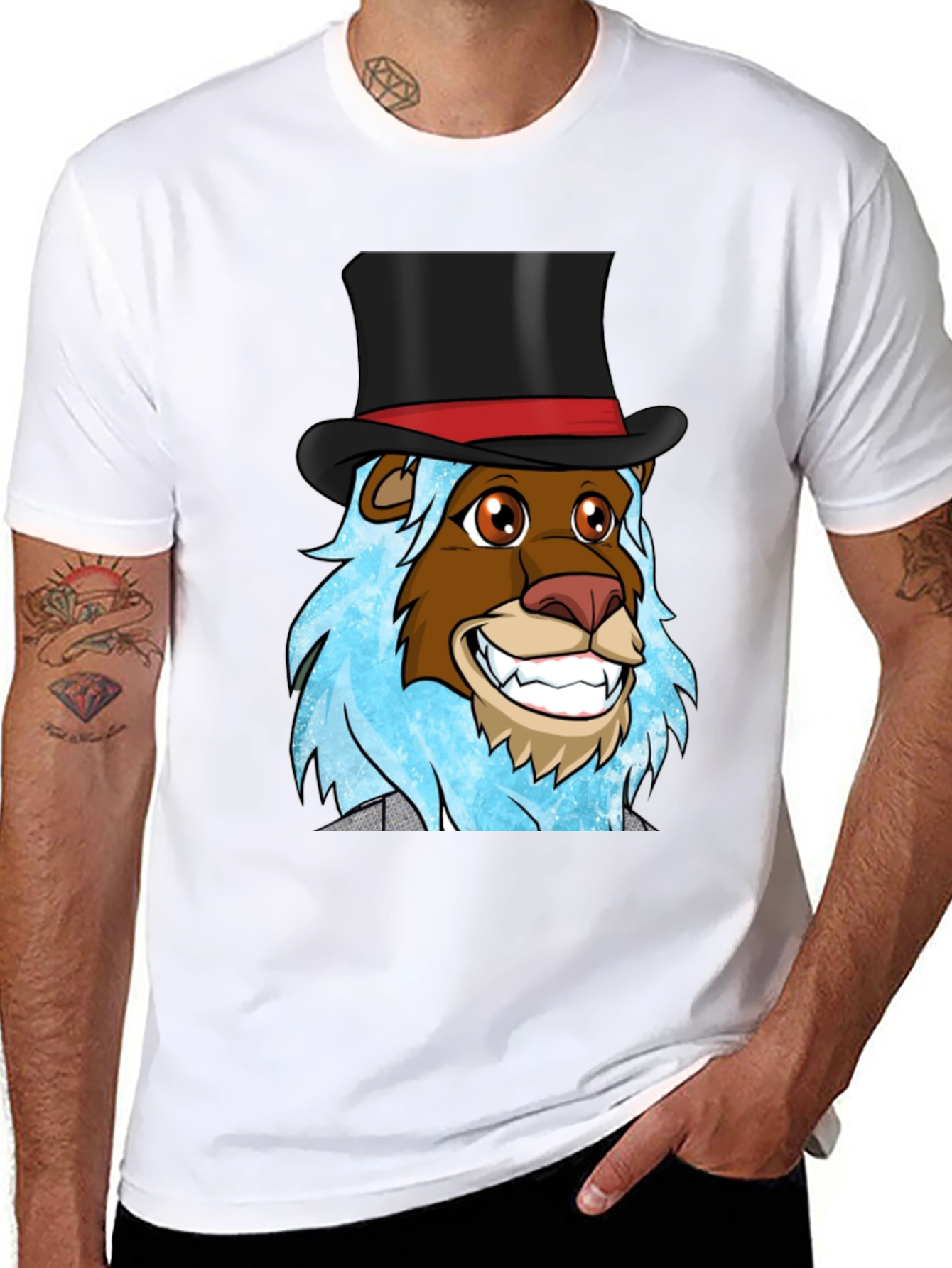 Lion Magician Graphic T-Shirt
