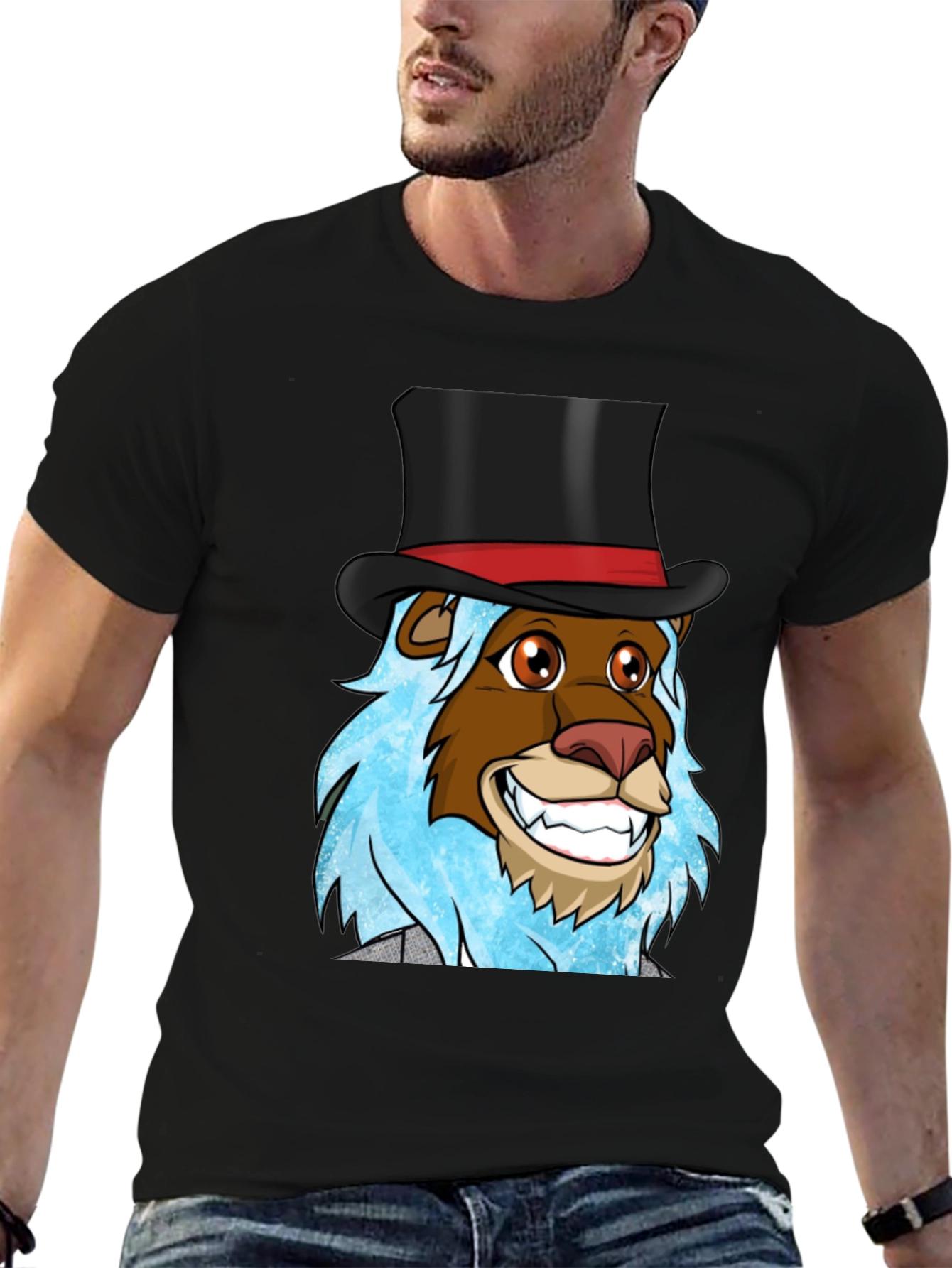 Lion Magician Graphic T-Shirt