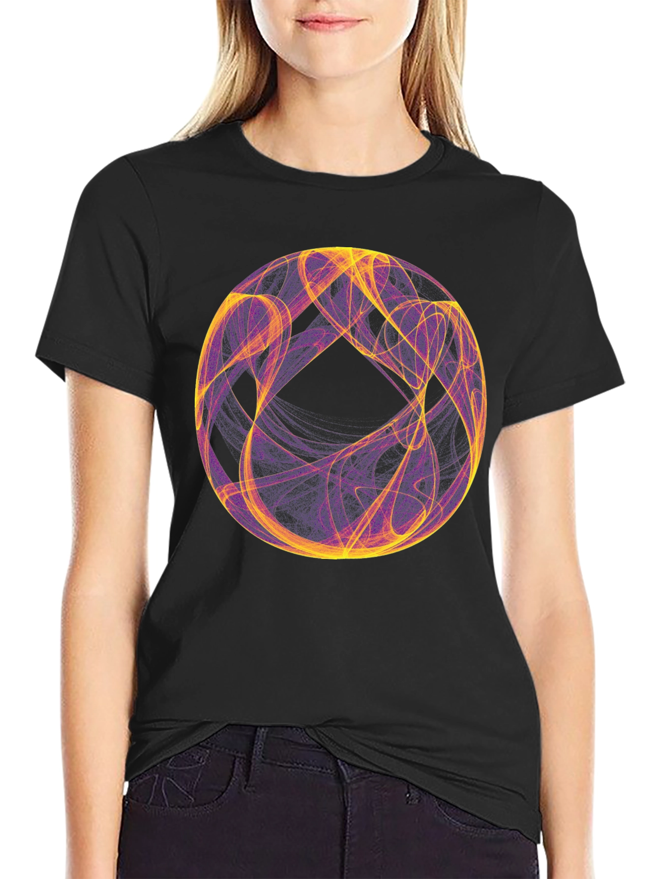 Abstract Sphere Graphic Tee - Unique Design