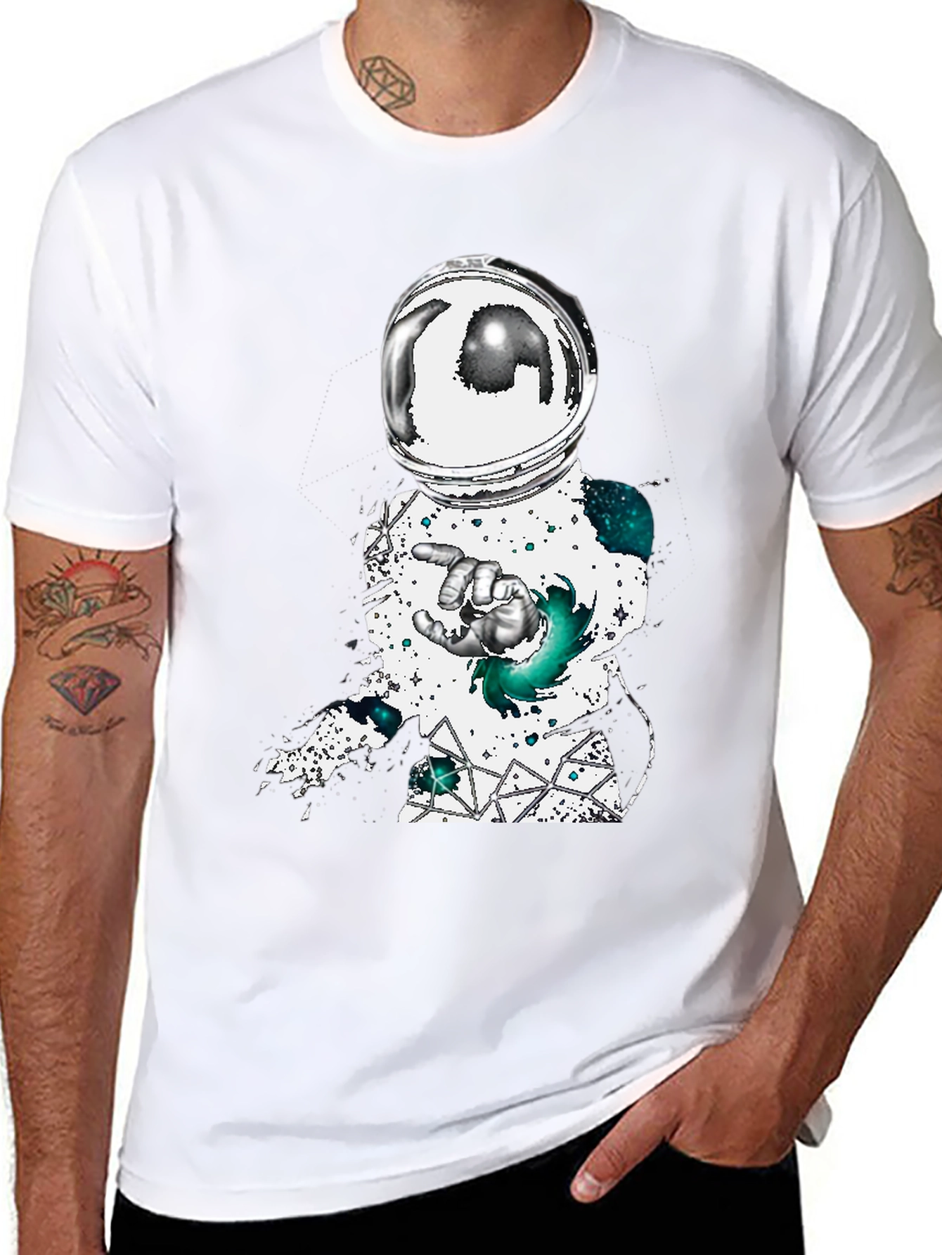 Astronaut Graphic Tee - Space Explorer Design