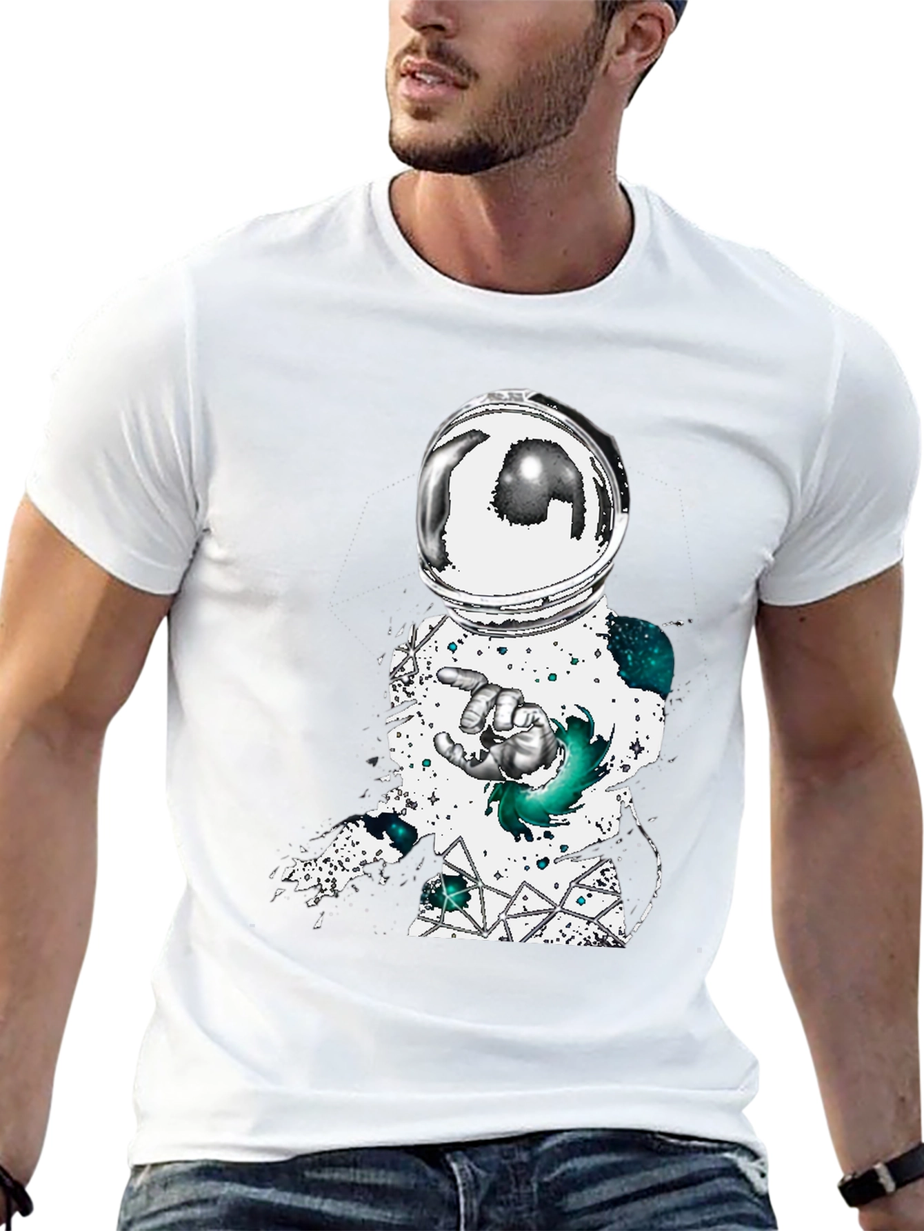 Astronaut Graphic Tee - Space Explorer Design