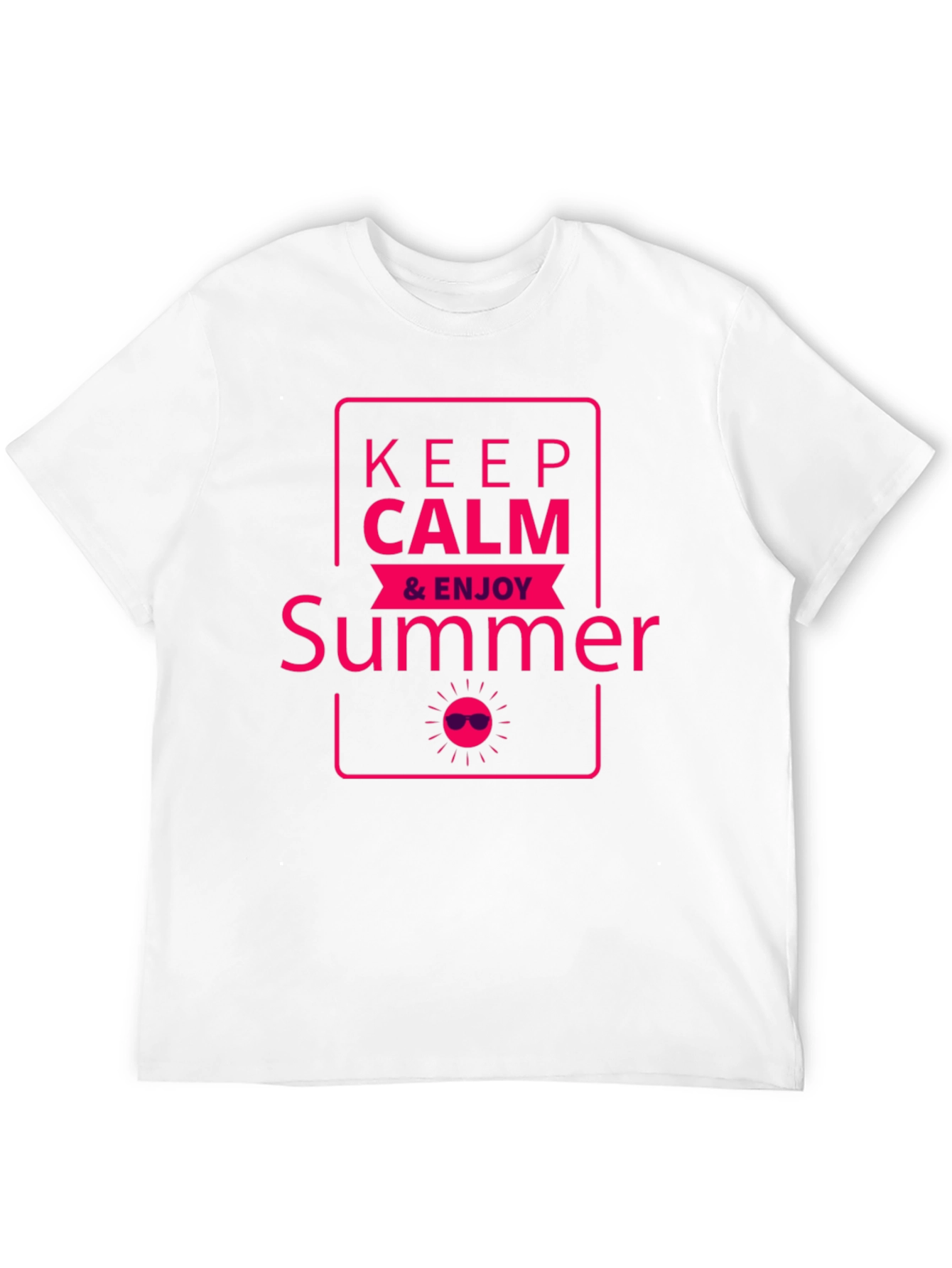 Keep Calm & Enjoy Summer Graphic T-Shirt