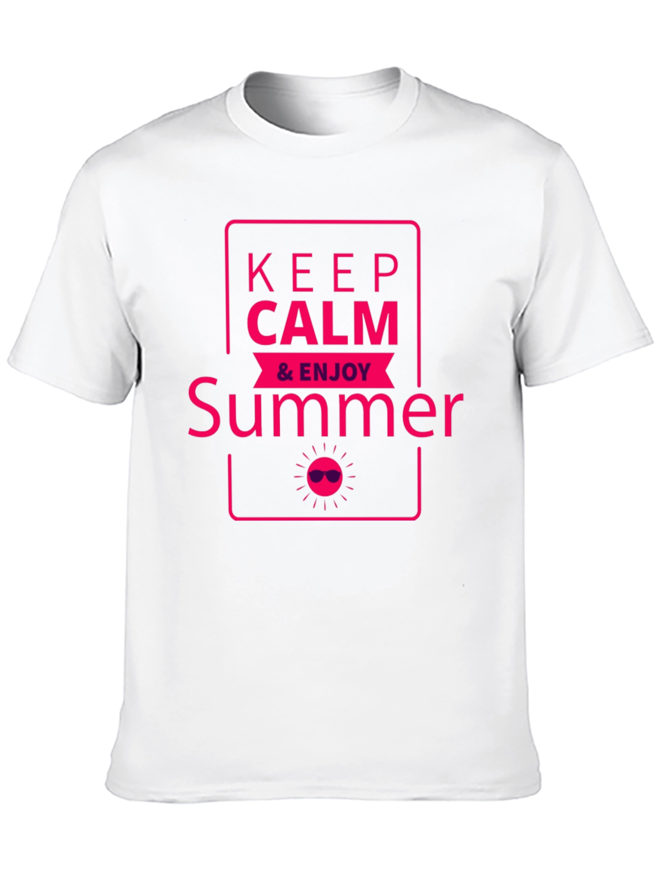Keep Calm & Enjoy Summer Graphic T-Shirt