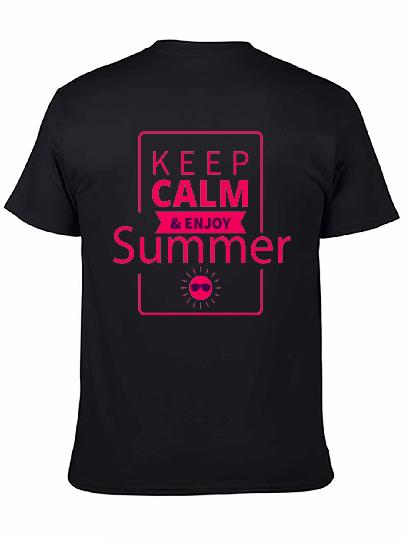 Keep Calm & Enjoy Summer Graphic T-Shirt