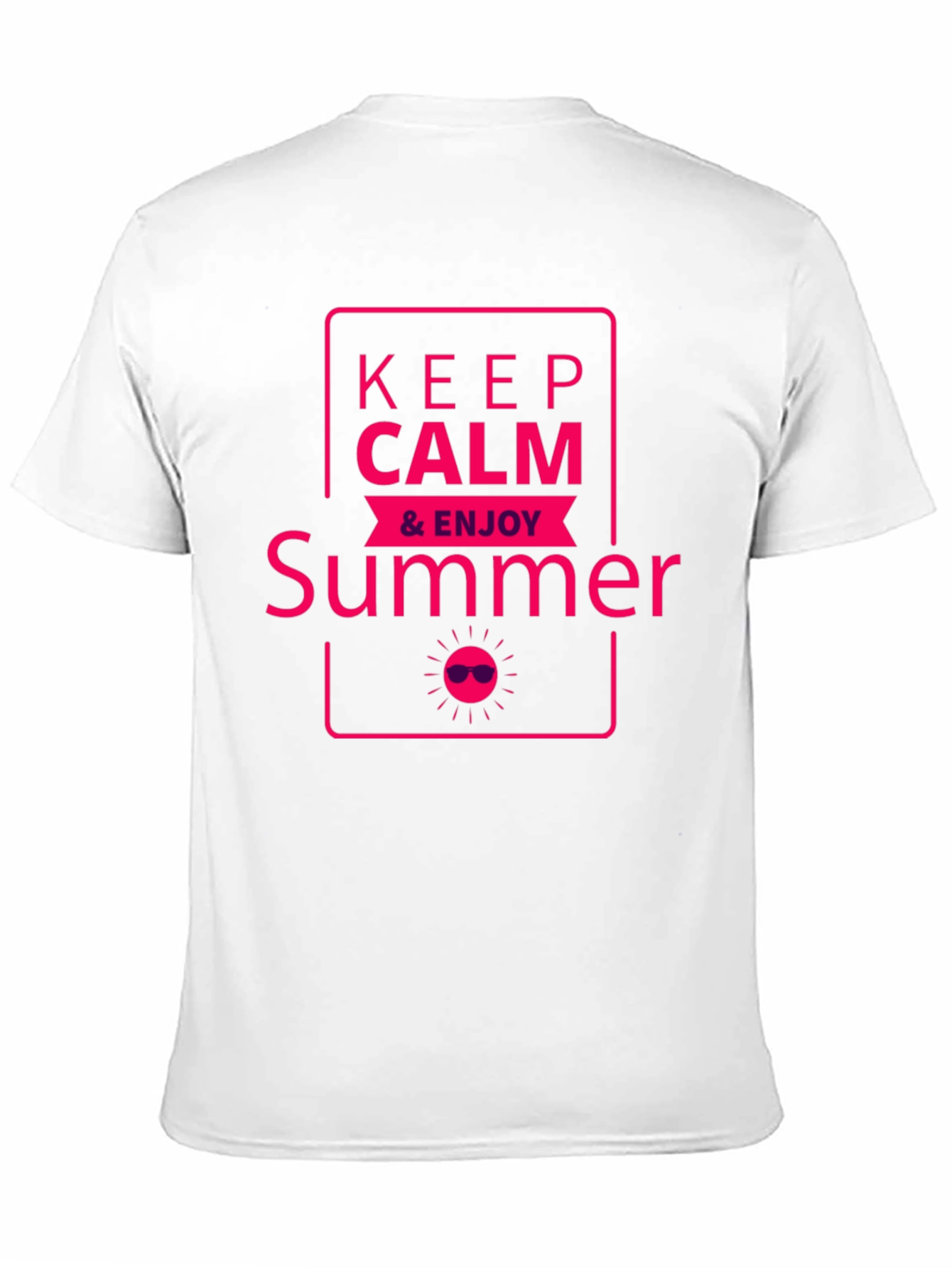 Keep Calm & Enjoy Summer Graphic T-Shirt
