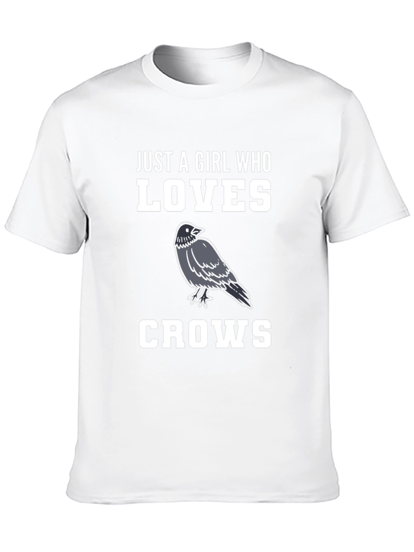 Girl Who Loves Crows Graphic T-Shirt