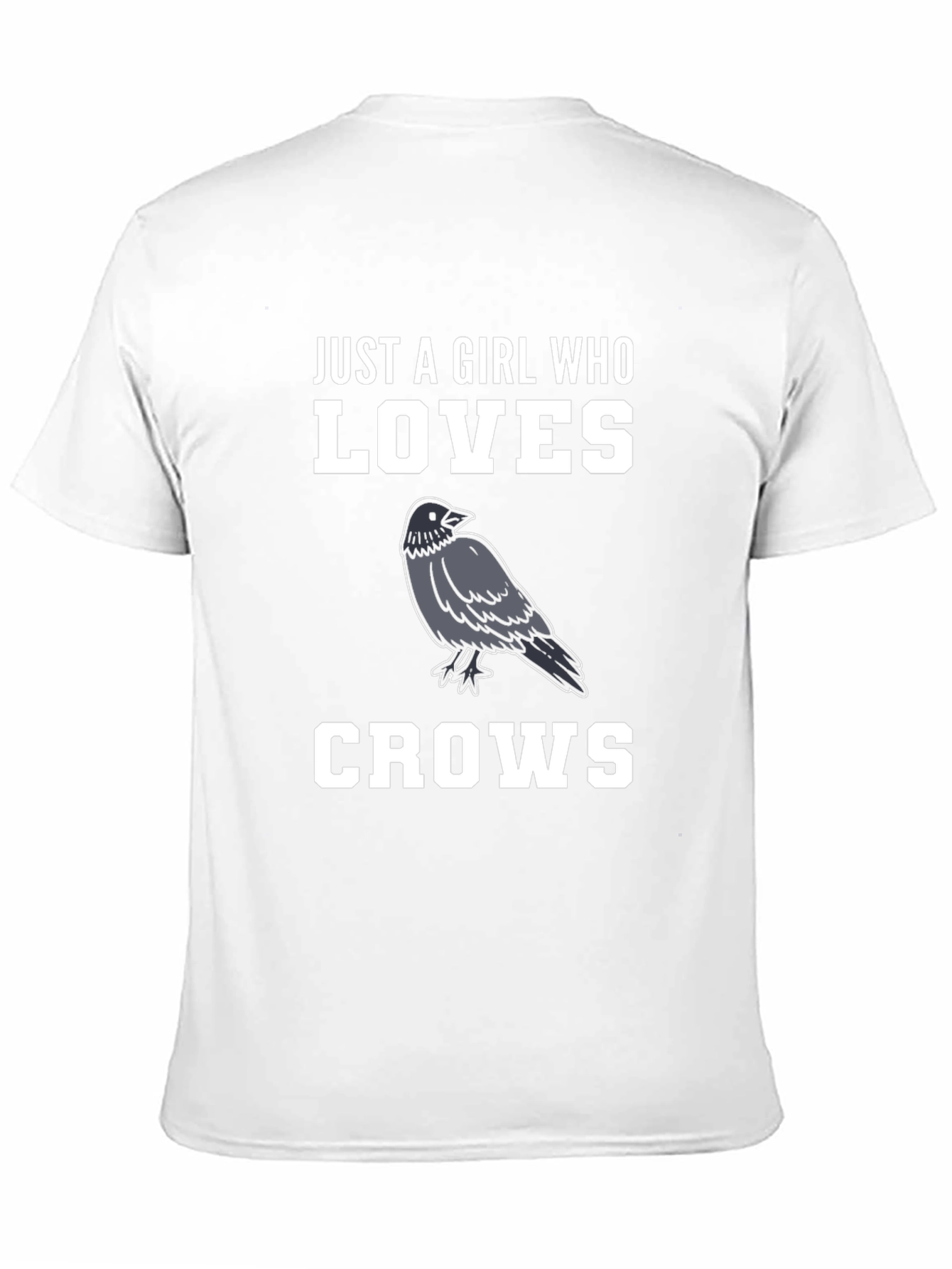 Girl Who Loves Crows Graphic T-Shirt