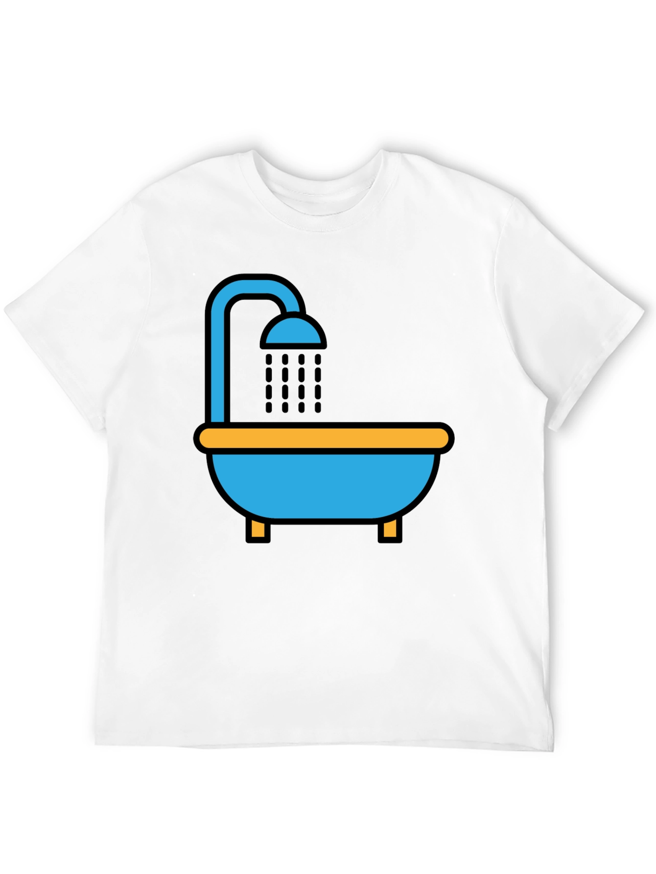 Shower T-Shirt - Unique Cartoon Graphic Tee