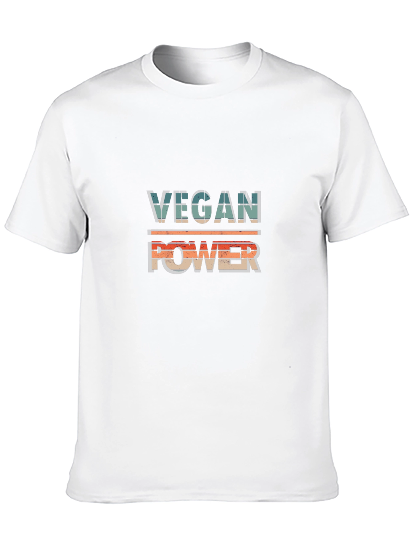 Vegan Power Graphic T-Shirt - Retro Design
