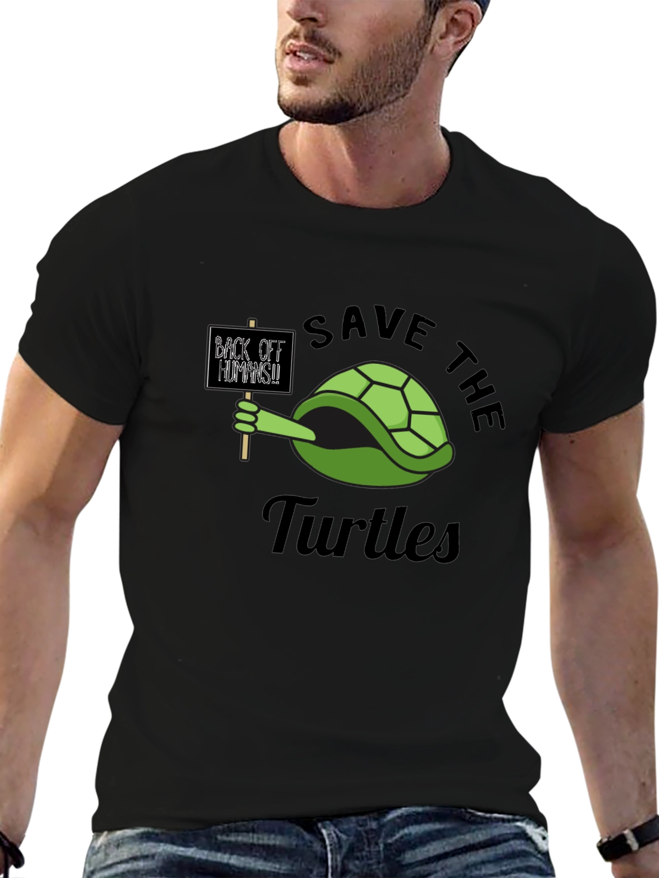 Save The Turtles Graphic T-Shirt